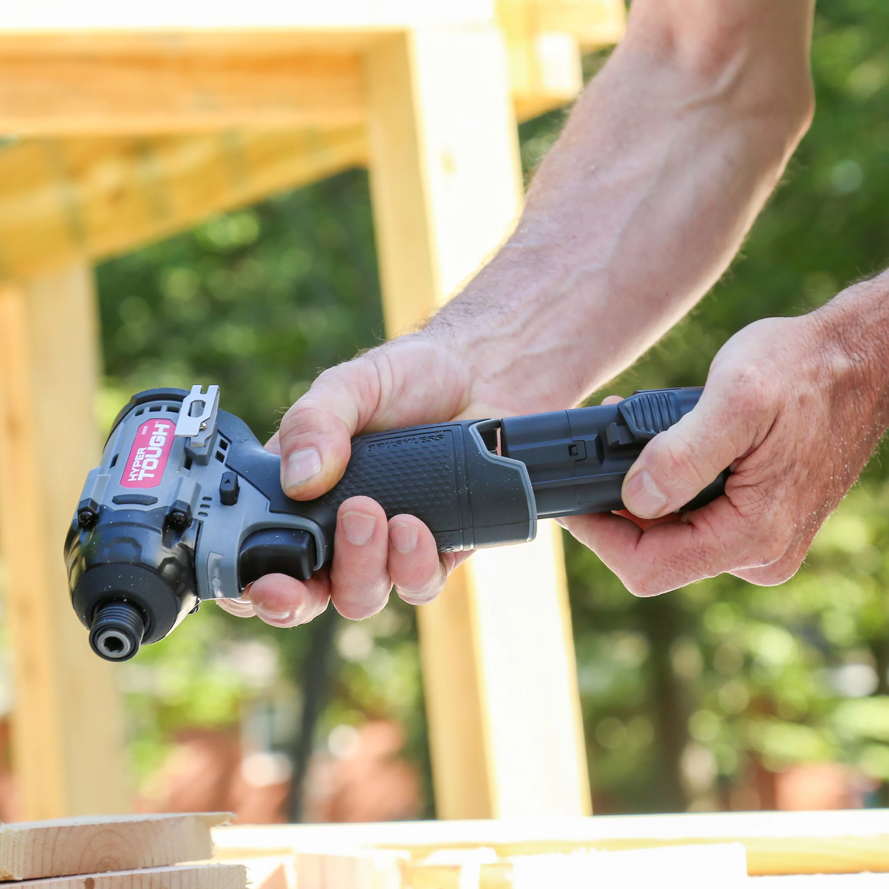 Hyper Tough 12V Max* Lithium-Ion Cordless Brushless Impact Driver with 1.5Ah Battery and Charger, Model 98809 - Inhomebuy
