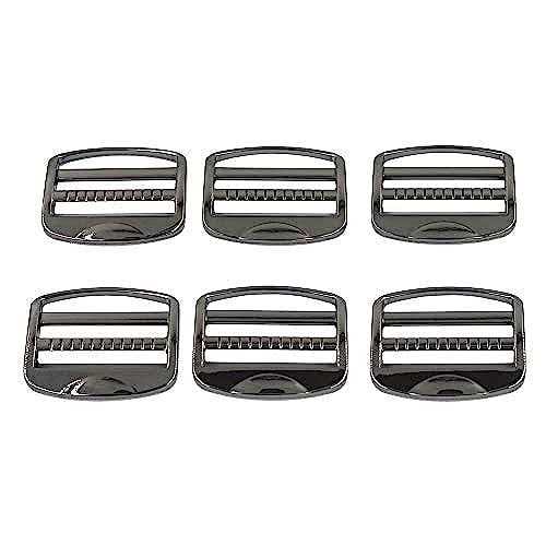 DGOL 10 pcs Heavy Zinc Alloy Ladder Lock Slider Metal Adjustable Webbing Release Buckles - Inhomebuy