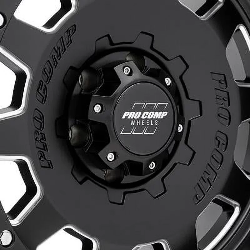 Pro Comp 60 Series Hammer, 17x9 Wheel with 6x5.5 Bolt Pattern - Satin Black Milled - 5160-7983 - Inhomebuy