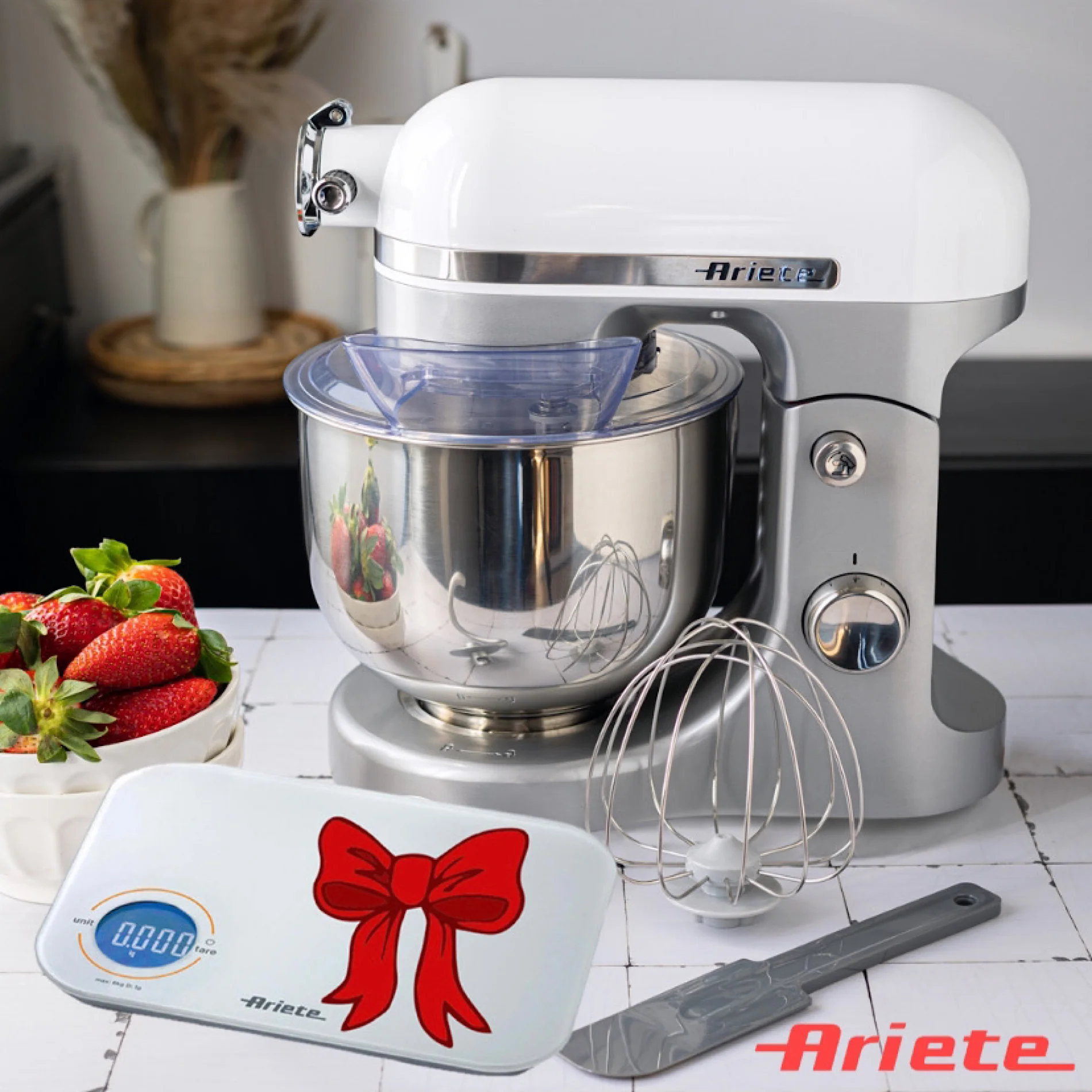 Moderna Stand Mixer White Kneading, Mixing and Whipping - Inhomebuy