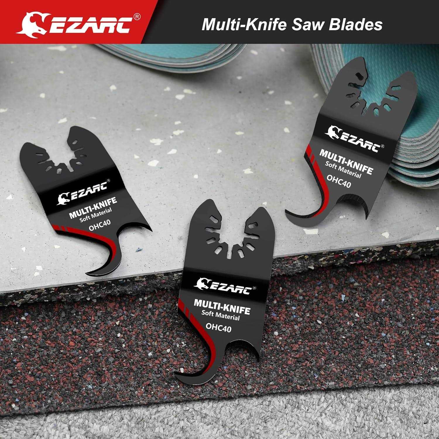 EZARC Oscillating Blades Carbide Multitool Saw Blades for Hard Material - Inhomebuy