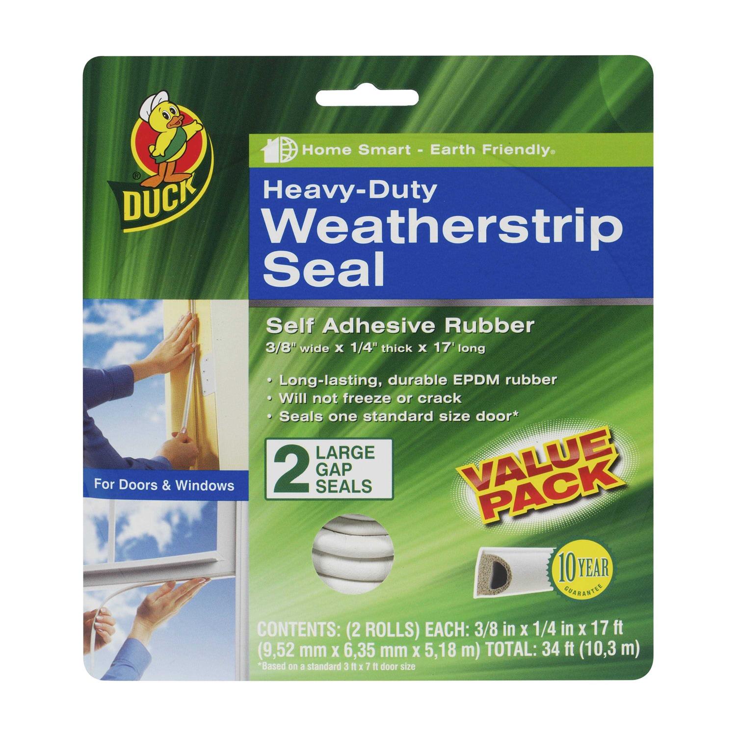 Duck Heavy-Duty Rubber Gap Weatherstrip Seal - Inhomebuy