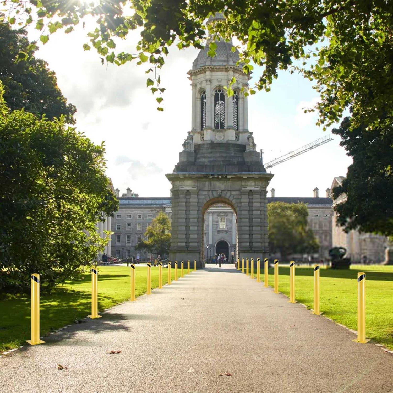 VEVOR Safety Bollard Height Bollard Post Diameter Steel Pipe Safety Bollard Post - Inhomebuy