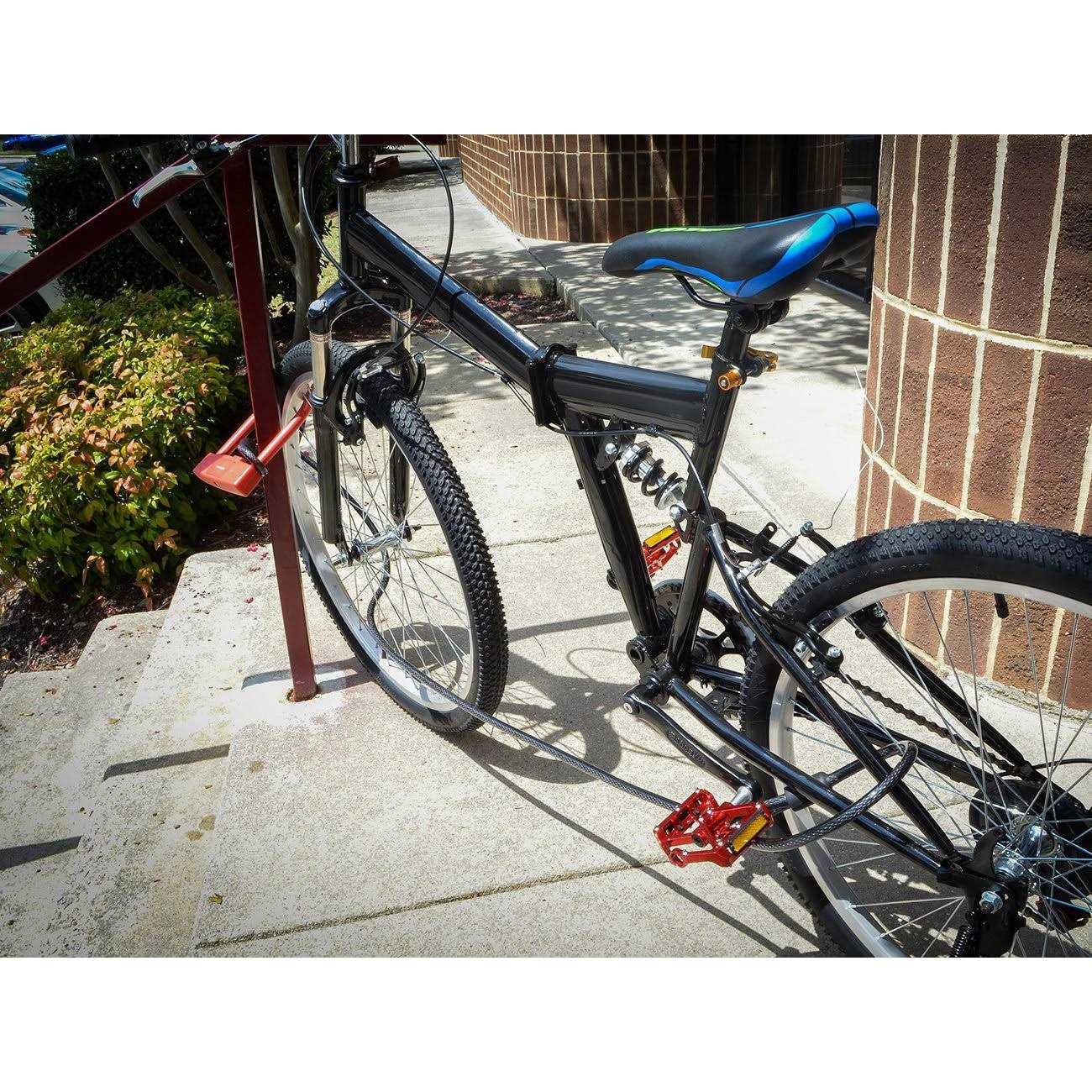 Lumintrail 12mm Heavy-Duty Security Cable Vinyl Coated Braided Steel with Sealed Looped Ends - Inhomebuy