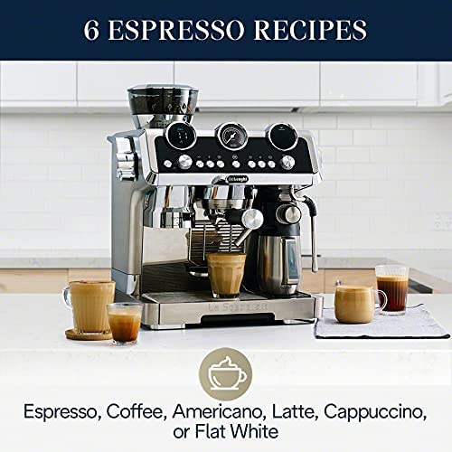 DeLonghi La Specialista Maestro Espresso Maker: 1450W with LatteCrema automatic milk frother, s/s | EC9665M - Inhomebuy