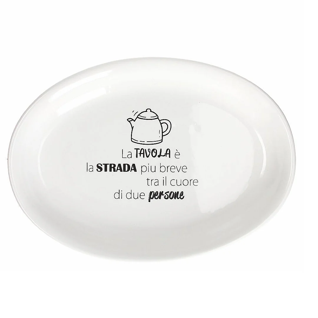 Ceramica Kitchen Cool Oval Plate 38cm - Inhomebuy