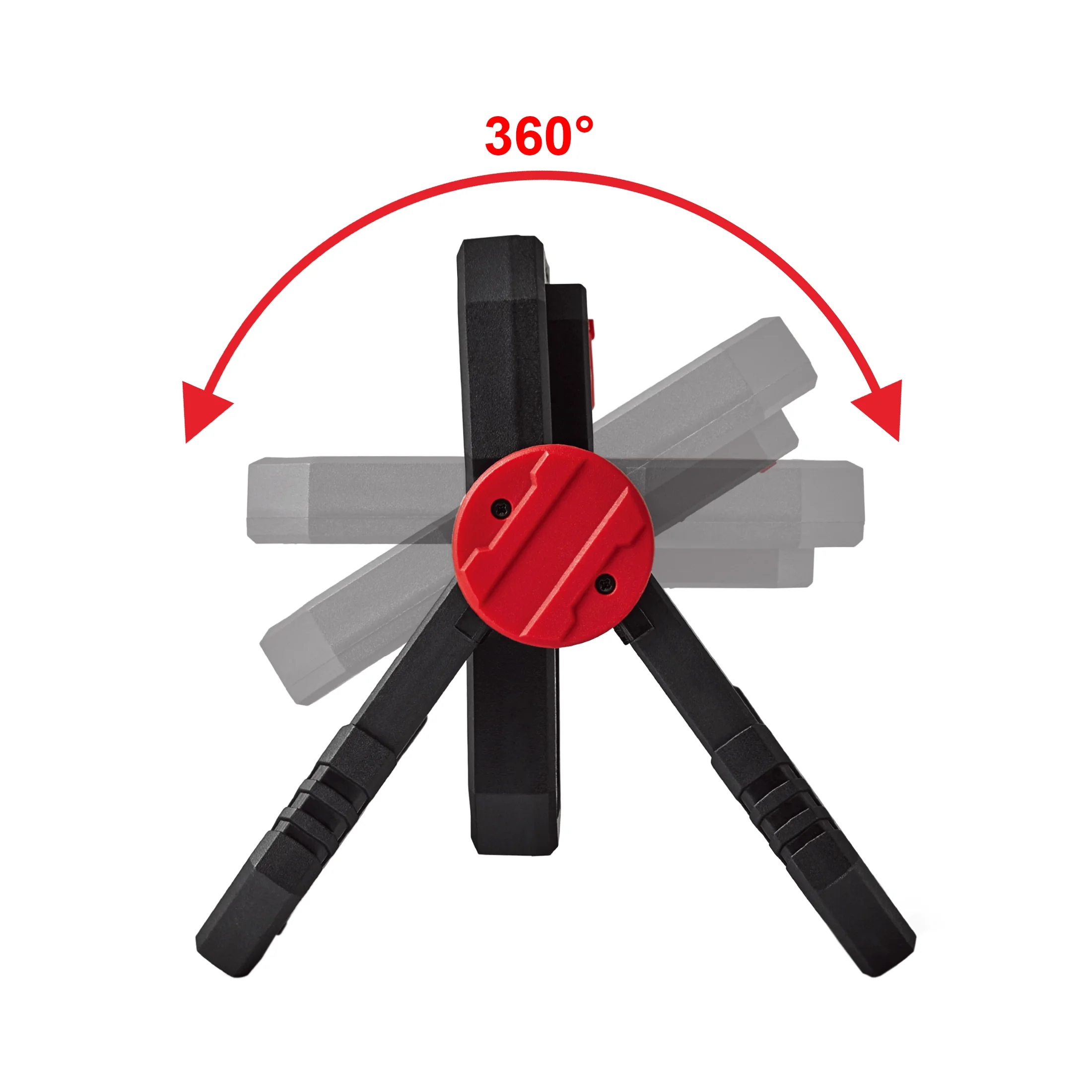 Hyper Tough 2000 LM LED Area Light with Folding Stand, Including 5200mAh Lithium Battery - Inhomebuy