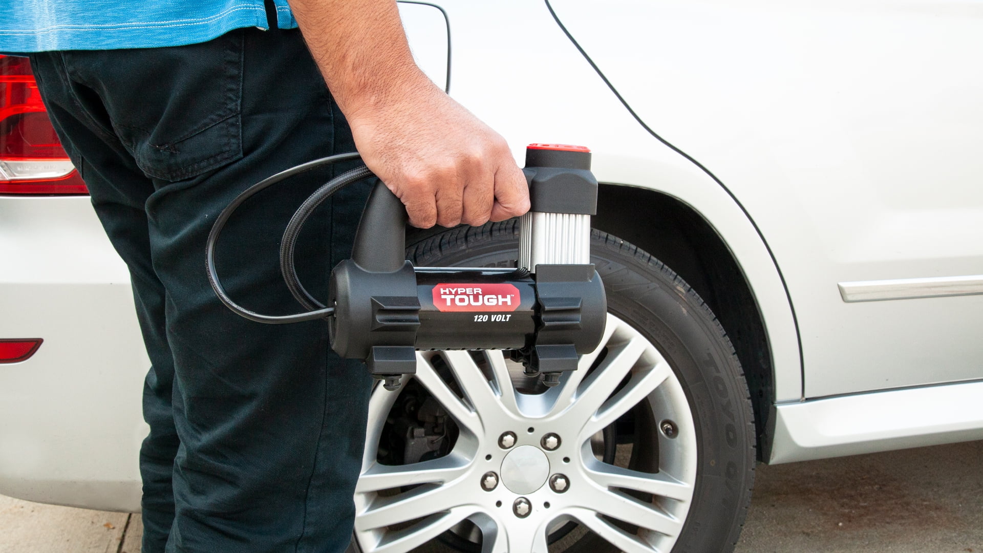 Hyper Tough 120 Volt Tire and Multipurpose Inflator - Inhomebuy