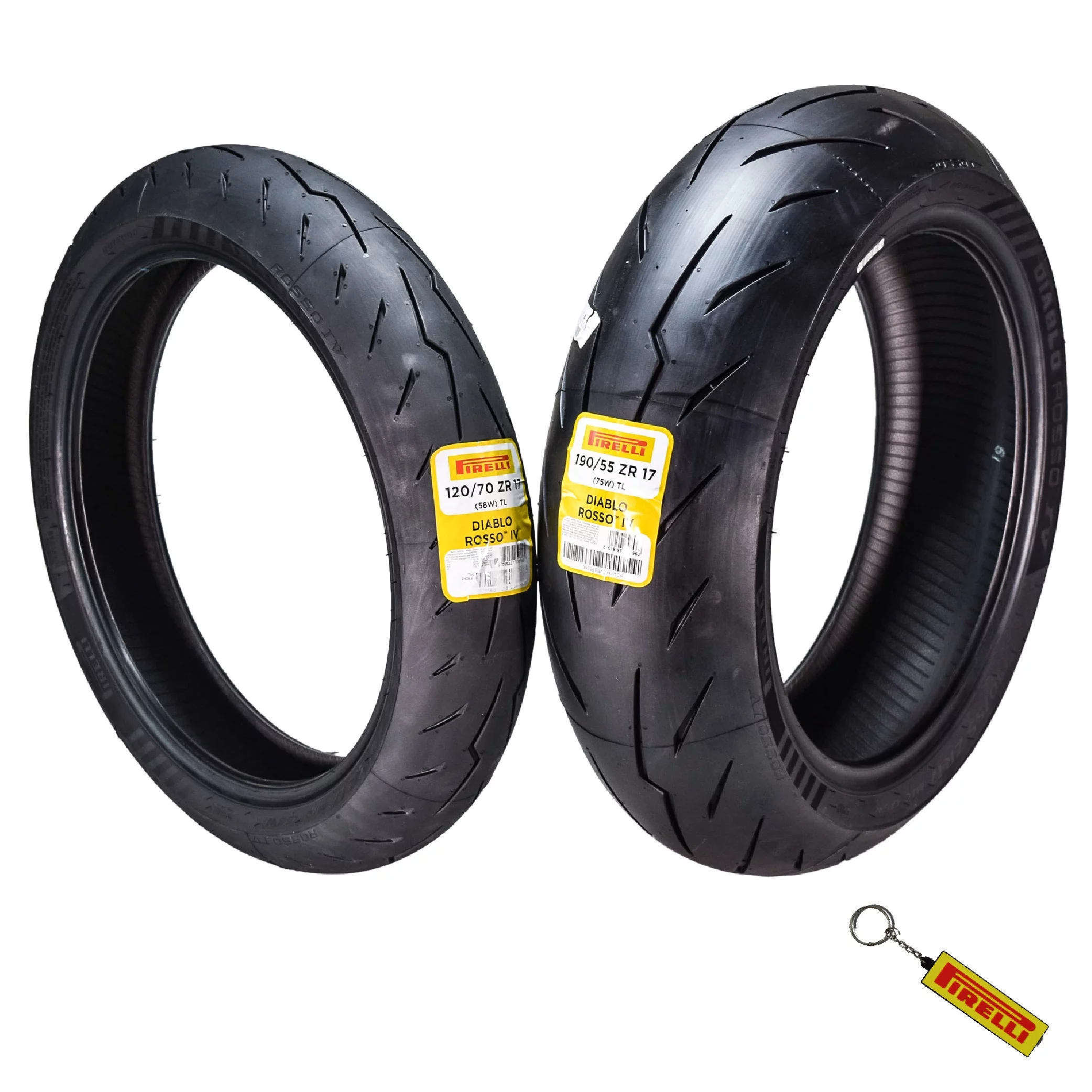 Pirelli Diablo Rosso IV Street Sport 120/70ZR17 58W TL Front Motorcycle Tire 120/70-17 Rosso 4 - Inhomebuy