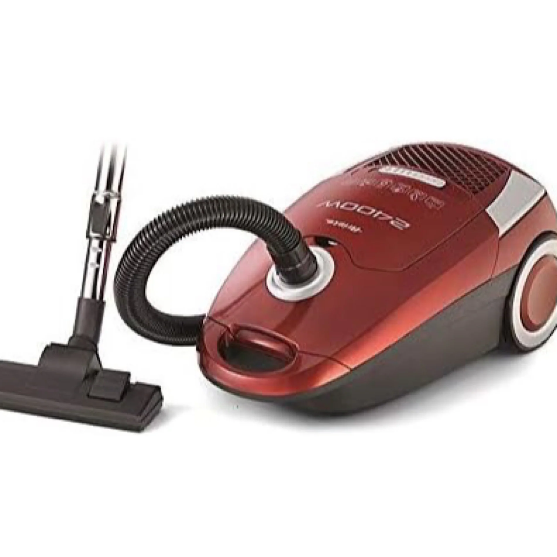 Bagged Vacuum Cleaner,Red,6L,Silent,!textile & Paper Bag,Metal Brush,2400W - Inhomebuy