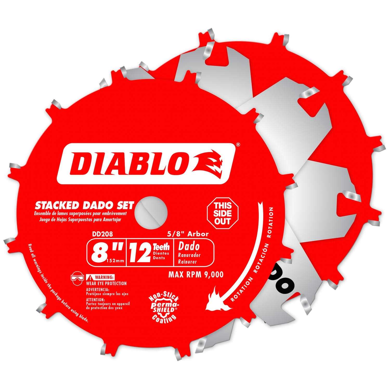 Diablo 7-1/4 in. x 60-Tooth Fine Finish Saw Blade D0760R - Inhomebuy