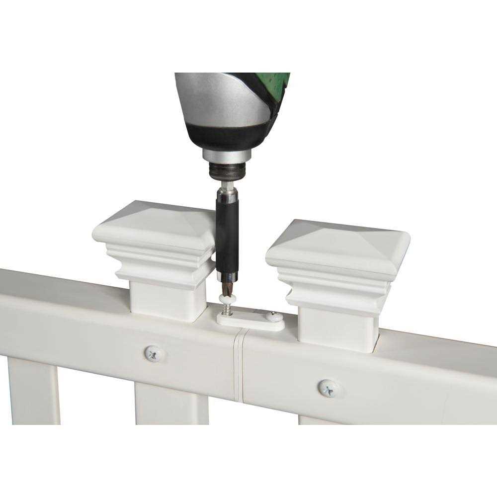 Zippity Outdoor Products All American Vinyl Picket Fence with No-Dig Steel Pipe Anchor Kit - Inhomebuy