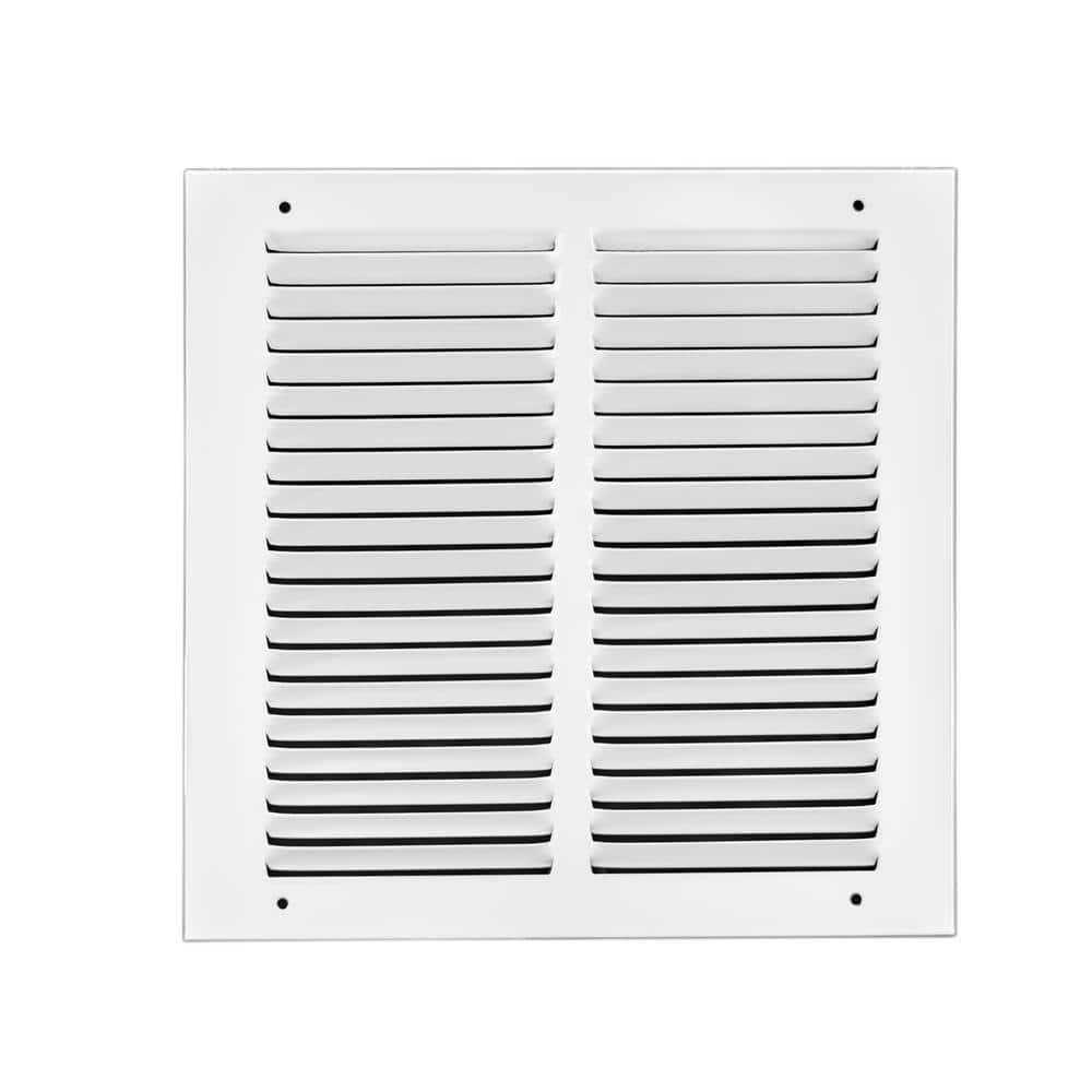 Venti Air 8 in. White Flat Return Air Steel Grille - Inhomebuy