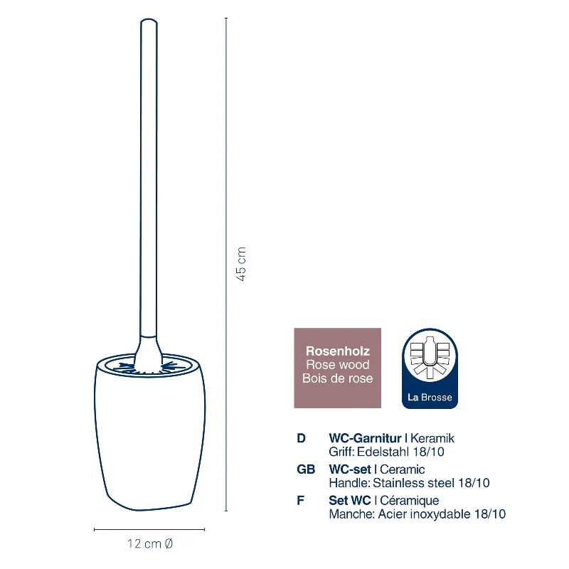 WC-Set Lindano Rose Wood - Inhomebuy