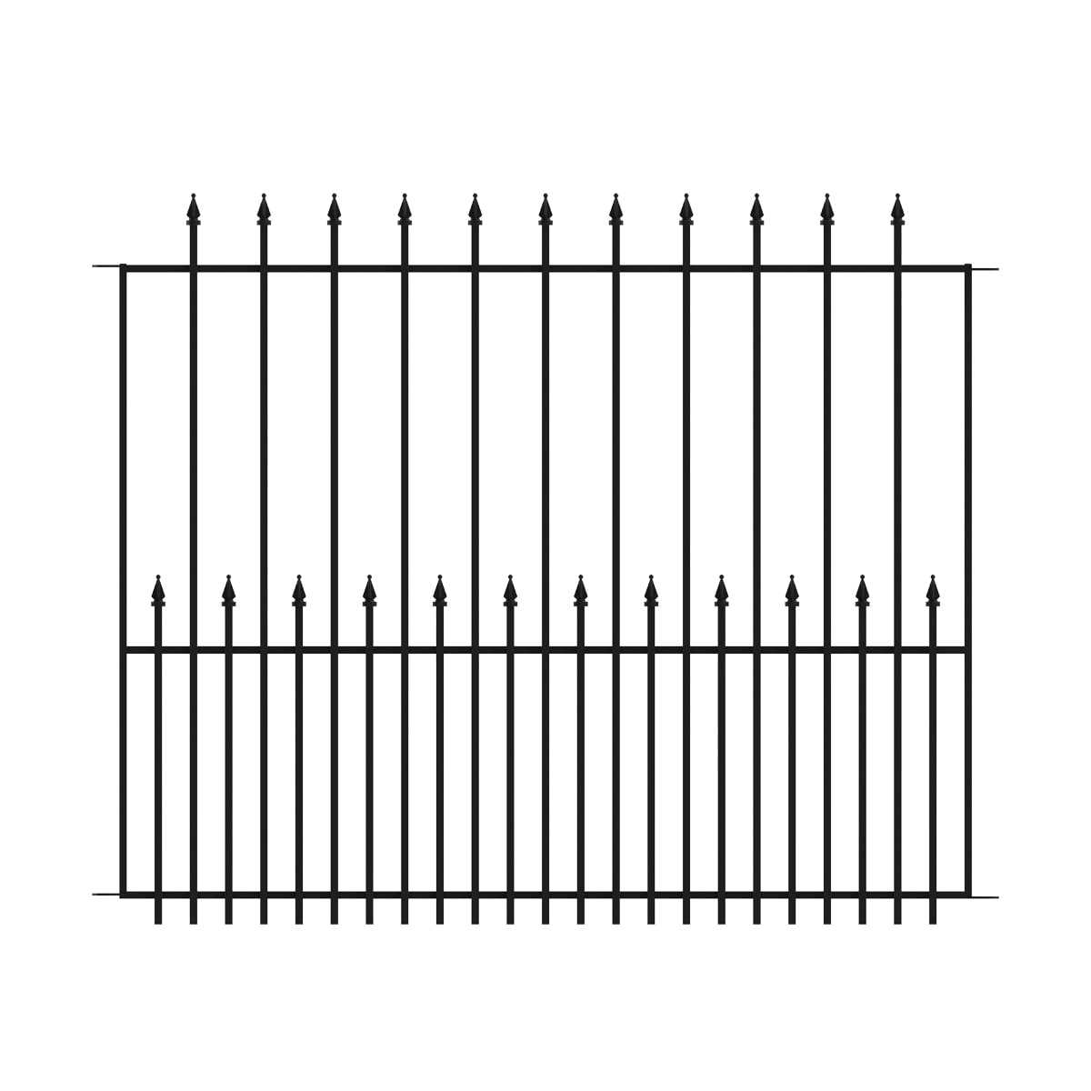 Yardlink Black Steel Multi-Style Fence Post and Stake - Inhomebuy