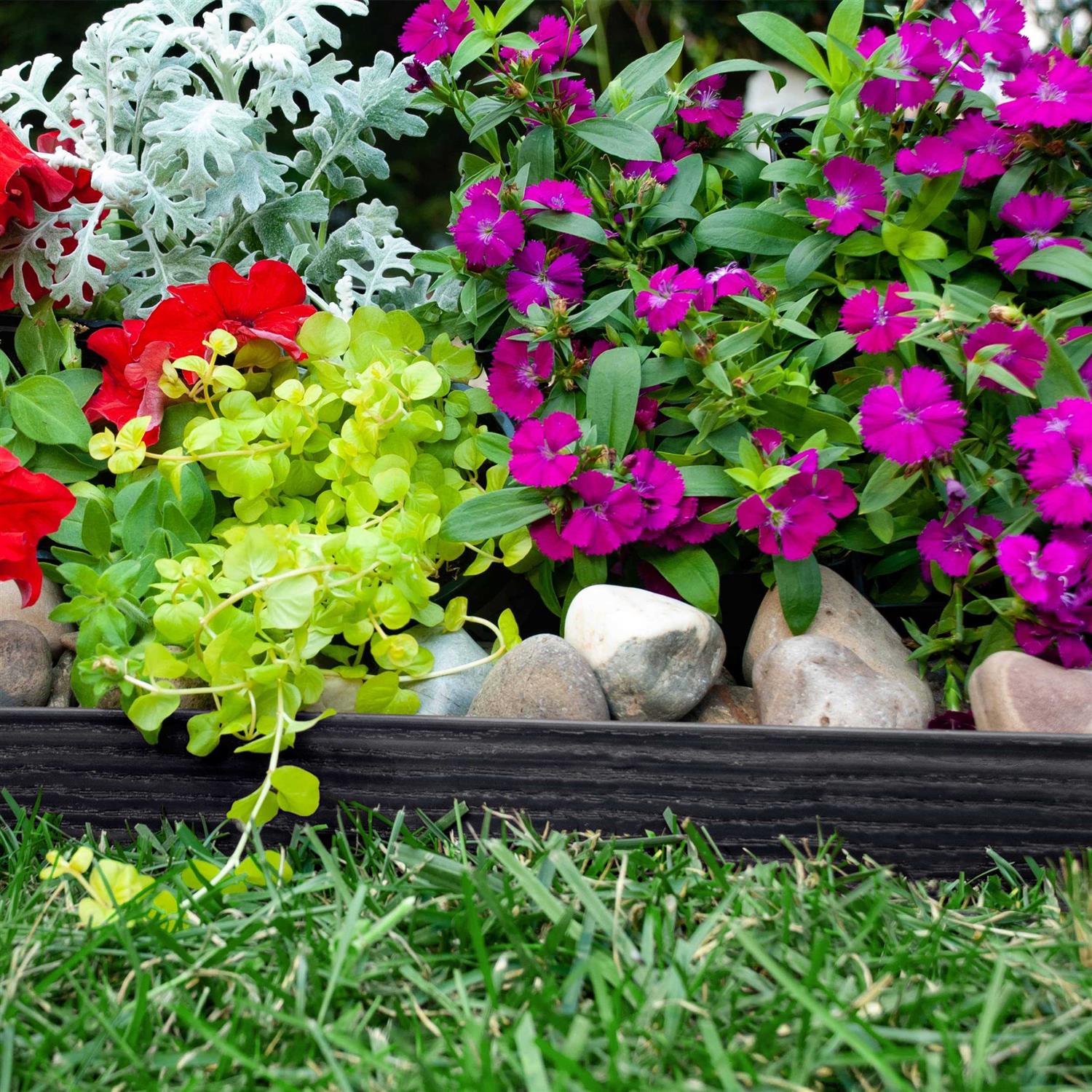 EasyFlex Plastic No-Dig Landscape Edging Kit - Inhomebuy