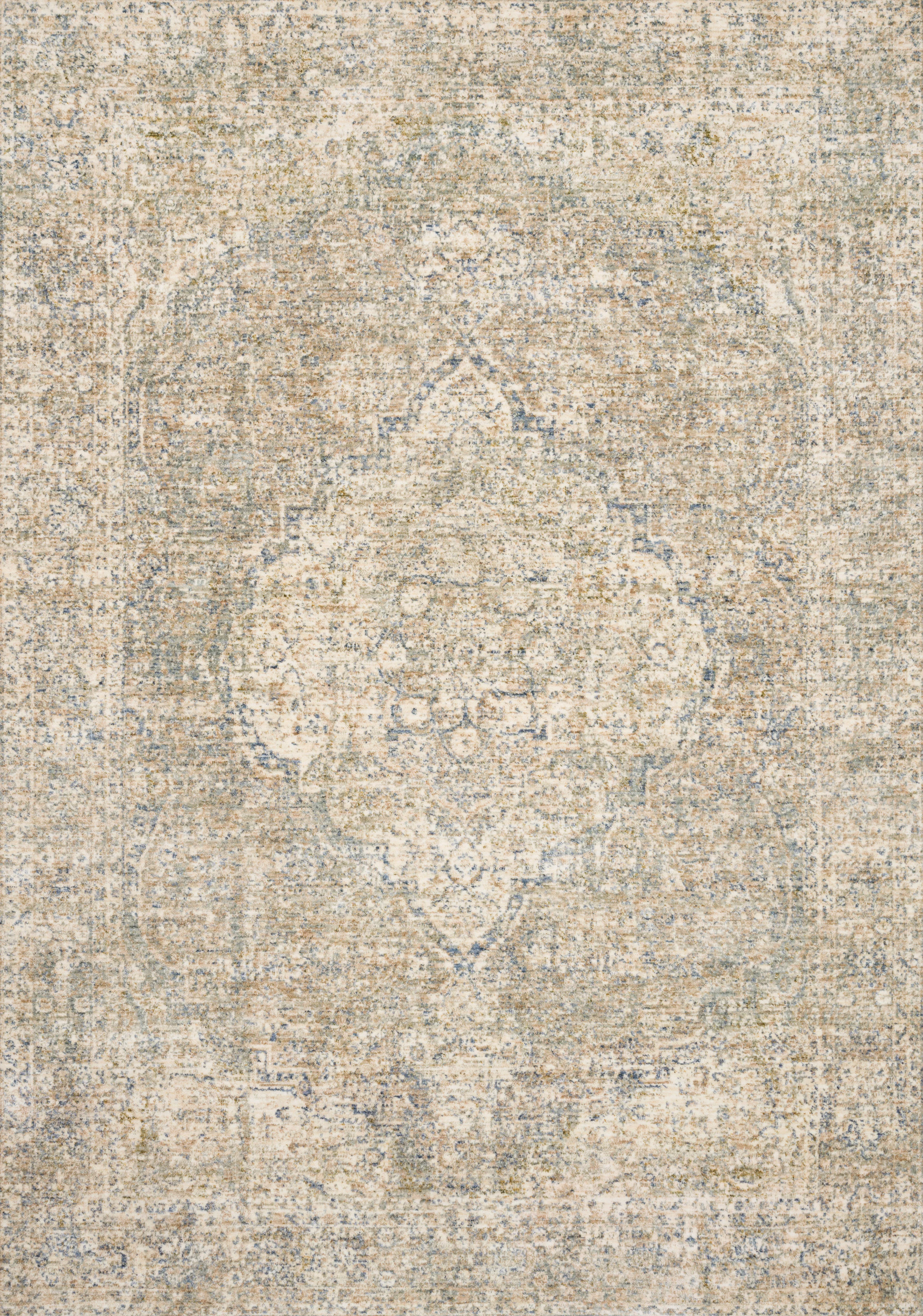Loloi Rugs Revere Collection Rug in Granite, Blue - 7'10