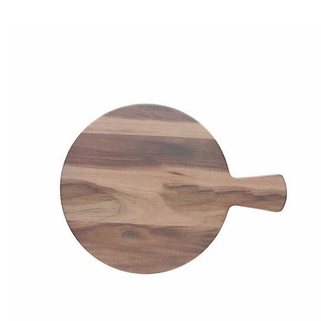 Round Chopping Board 36cm Show Plate Dark - Inhomebuy