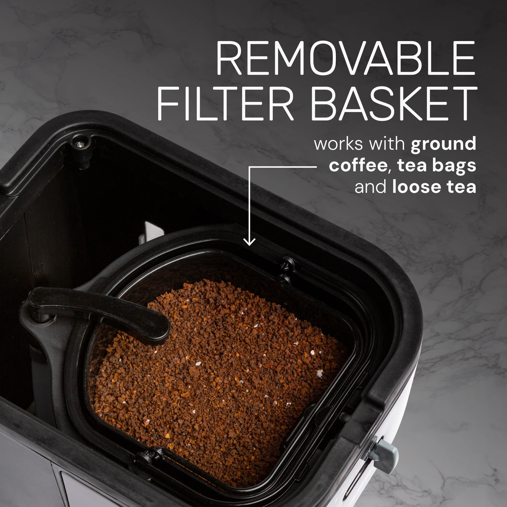 HomeCraft 3-Quart Black Stainless Steel Café' Ice Iced Coffee and Tea Brewing System - Inhomebuy