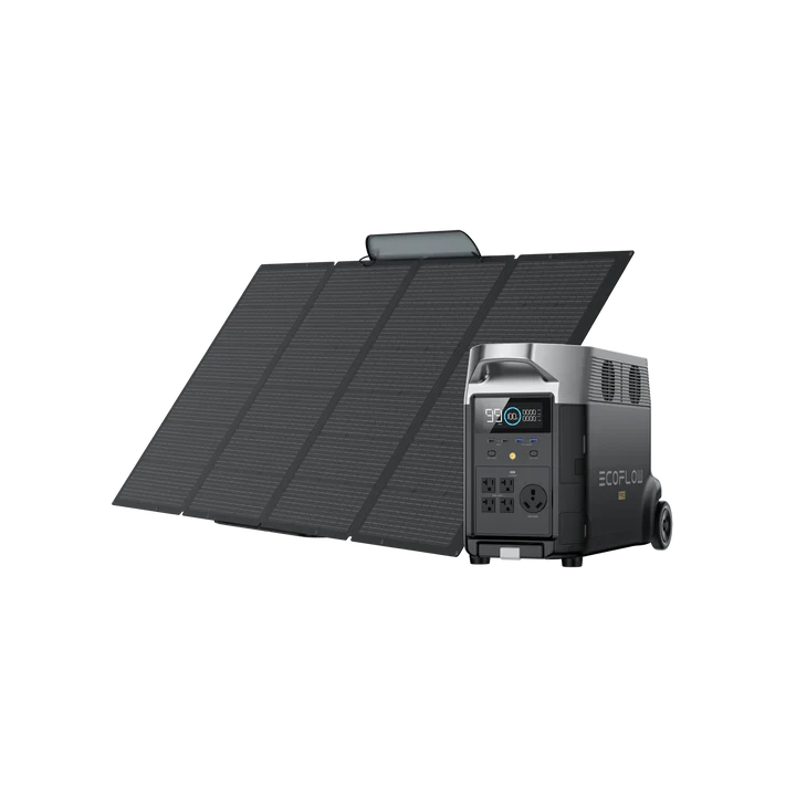 EcoFlow Package - DELTA Pro Portable Power Station (3600Wh) and 1 x Portable Solar Panel (400W) - Inhomebuy