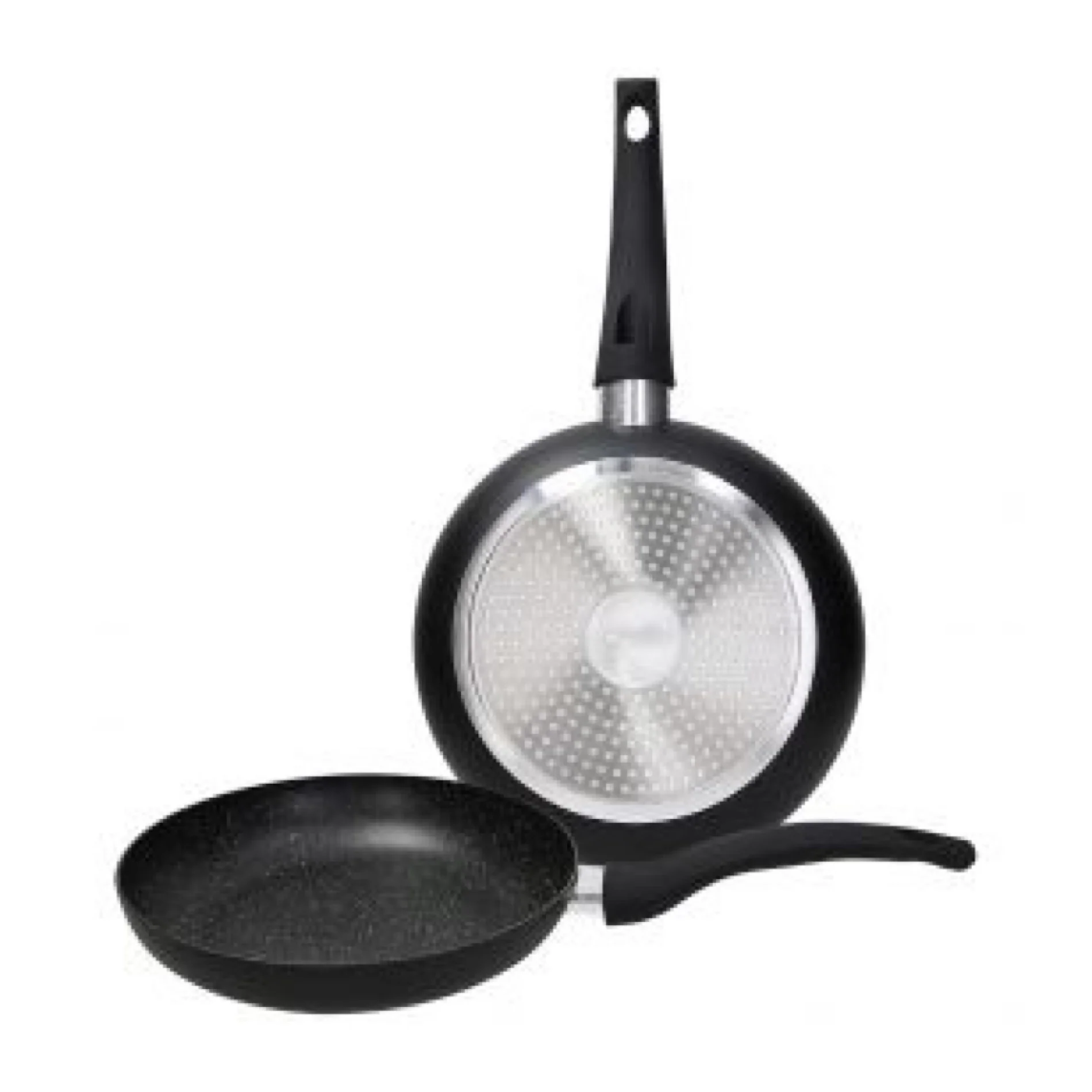 Grancuci Rock in Black Set 2 Pans 22 & 26cm - Inhomebuy