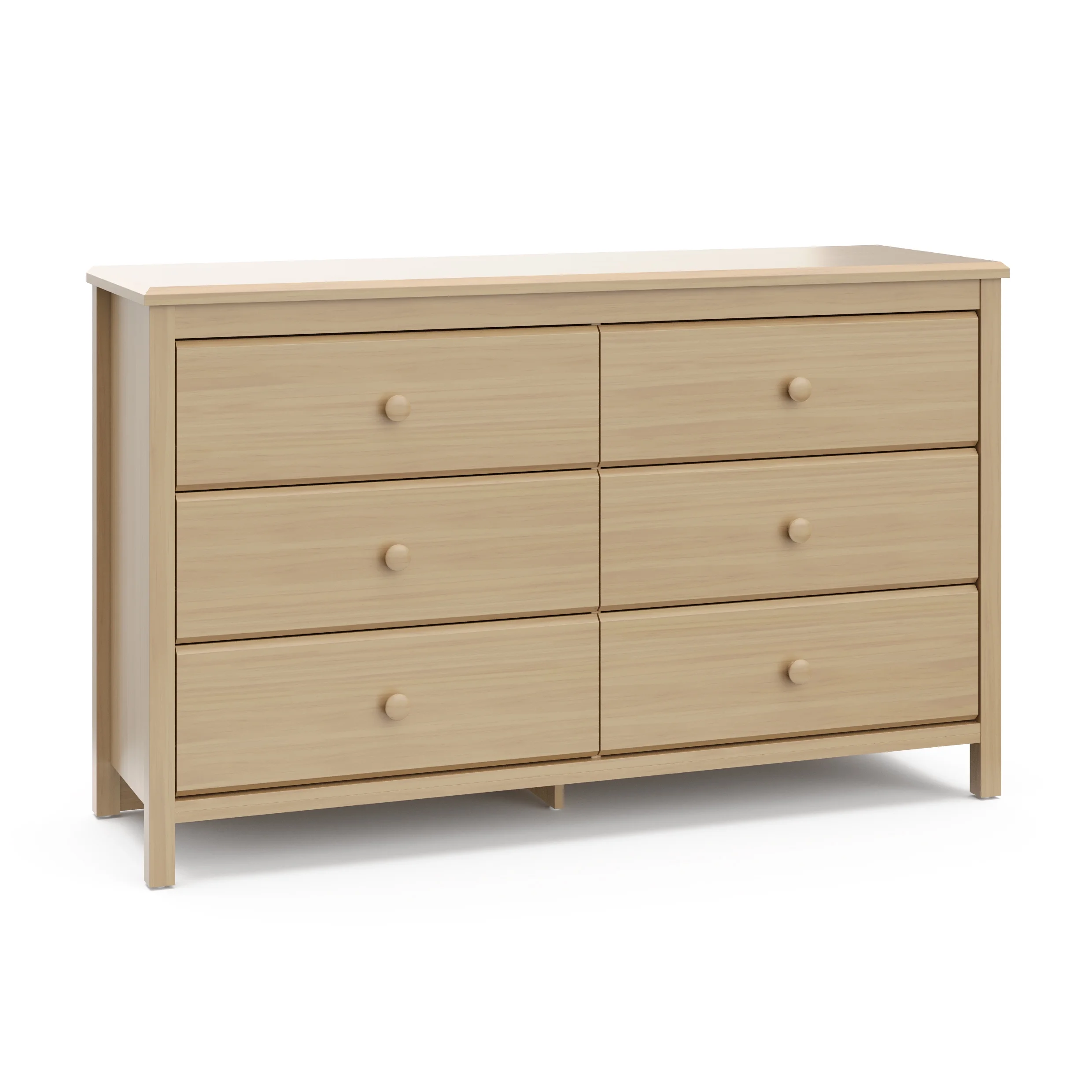 Storkcraft Alpine 6 Drawer Kids Double Dresser, White - Inhomebuy