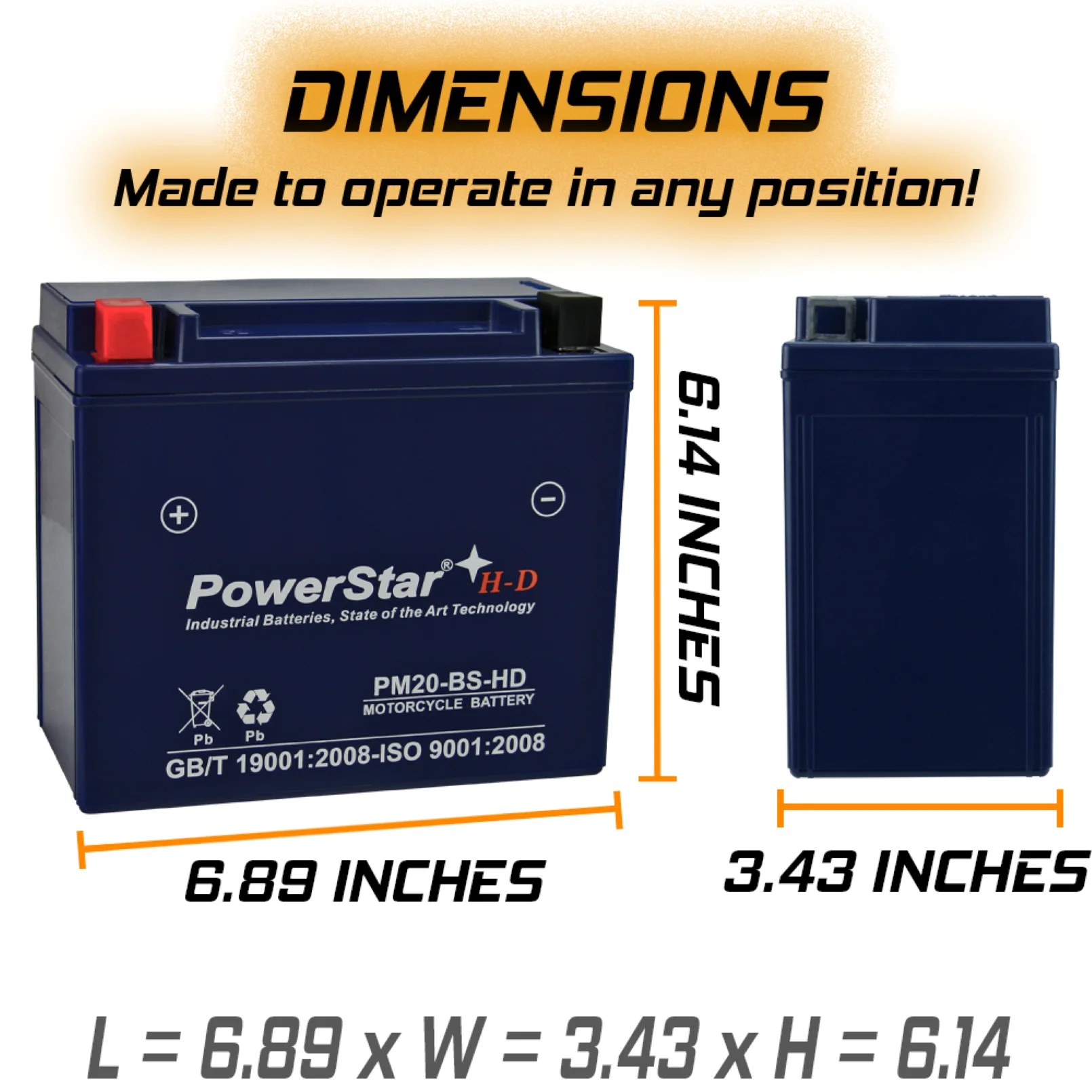 3YR WARRANTY Battery for Harley-Davidson 1340cc FXST/FLST Softail 1988 - Inhomebuy