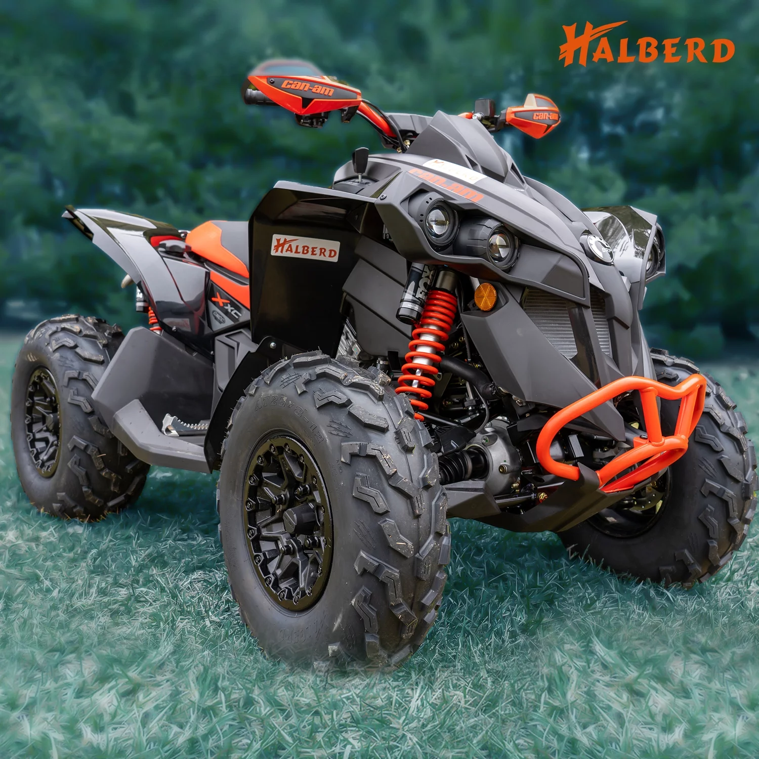 HALBERD Set of 4 25x8-12 Front & 25x10-12 Rear ATV/UTV Tires 6PR Trail Sand All Terrain off Road Tire - Inhomebuy
