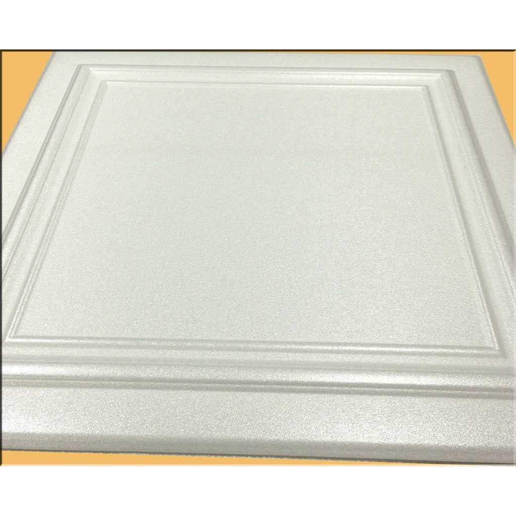 Zeta White Ceiling Tile - Inhomebuy