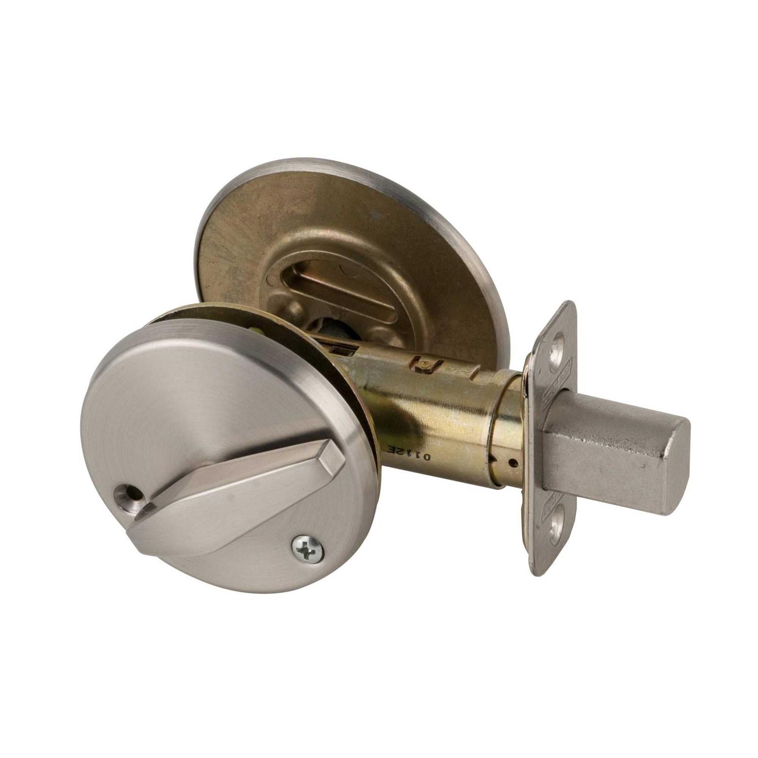 Schlage B571 One Sided Deadbolt with in Use Indicator - Inhomebuy