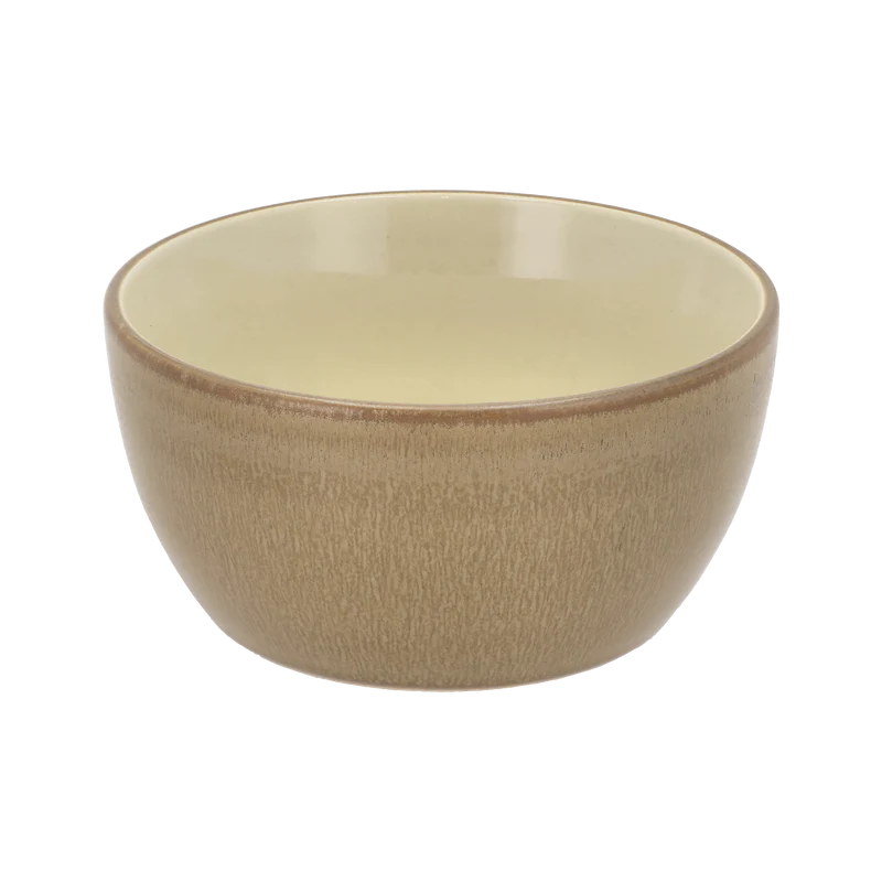 Bowl Wood 12cm Wood Sand Stoneware - Inhomebuy
