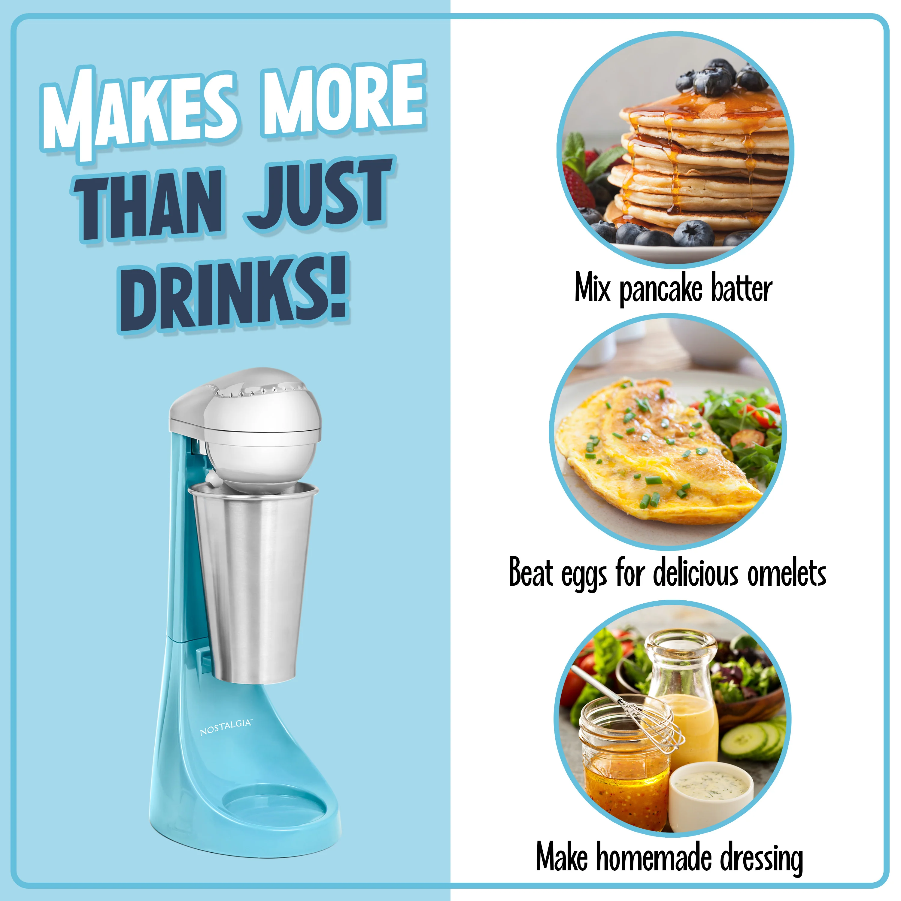2-Speed Milkshake Maker and Drink Mixer - Inhomebuy