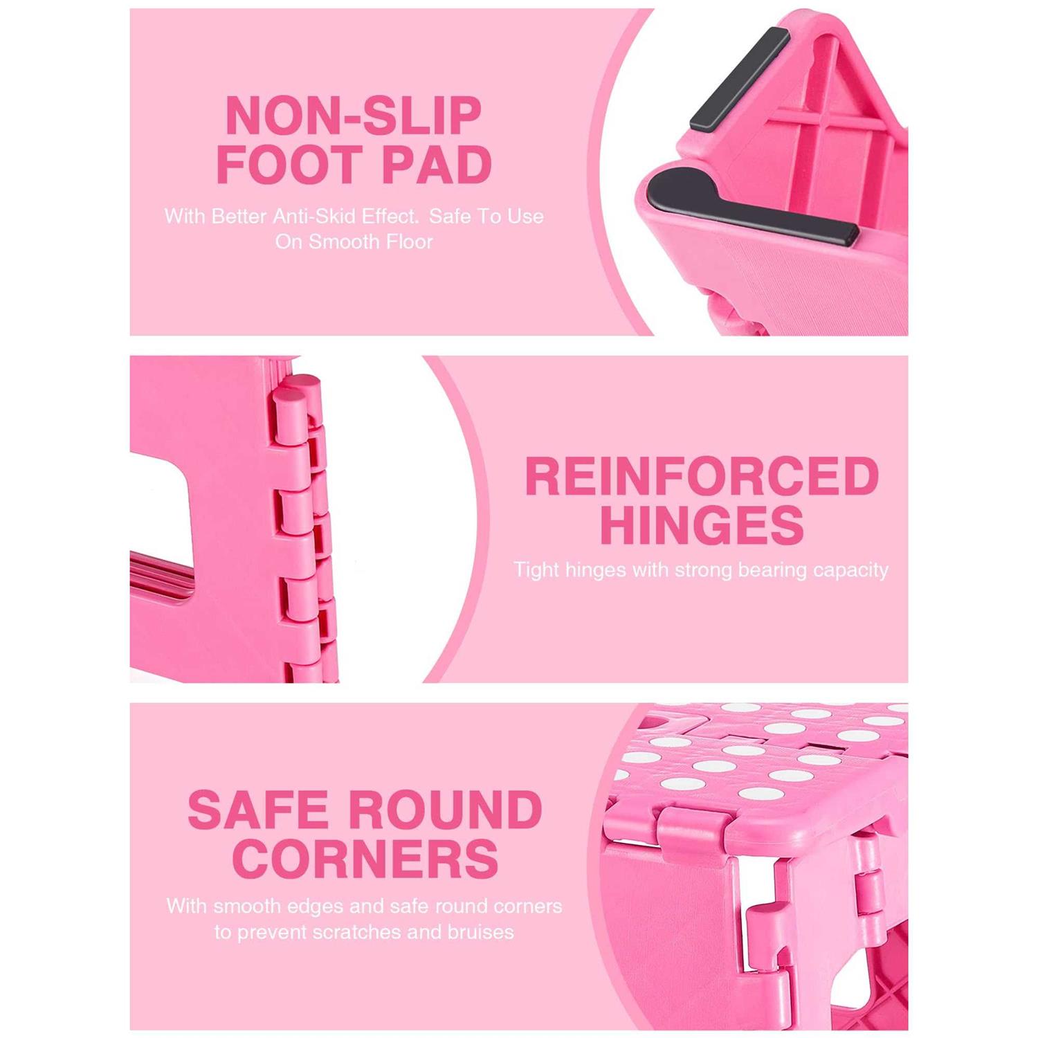 Dyforce Folding Step Stool Heavy Duty Step Adults Step Stool - Inhomebuy