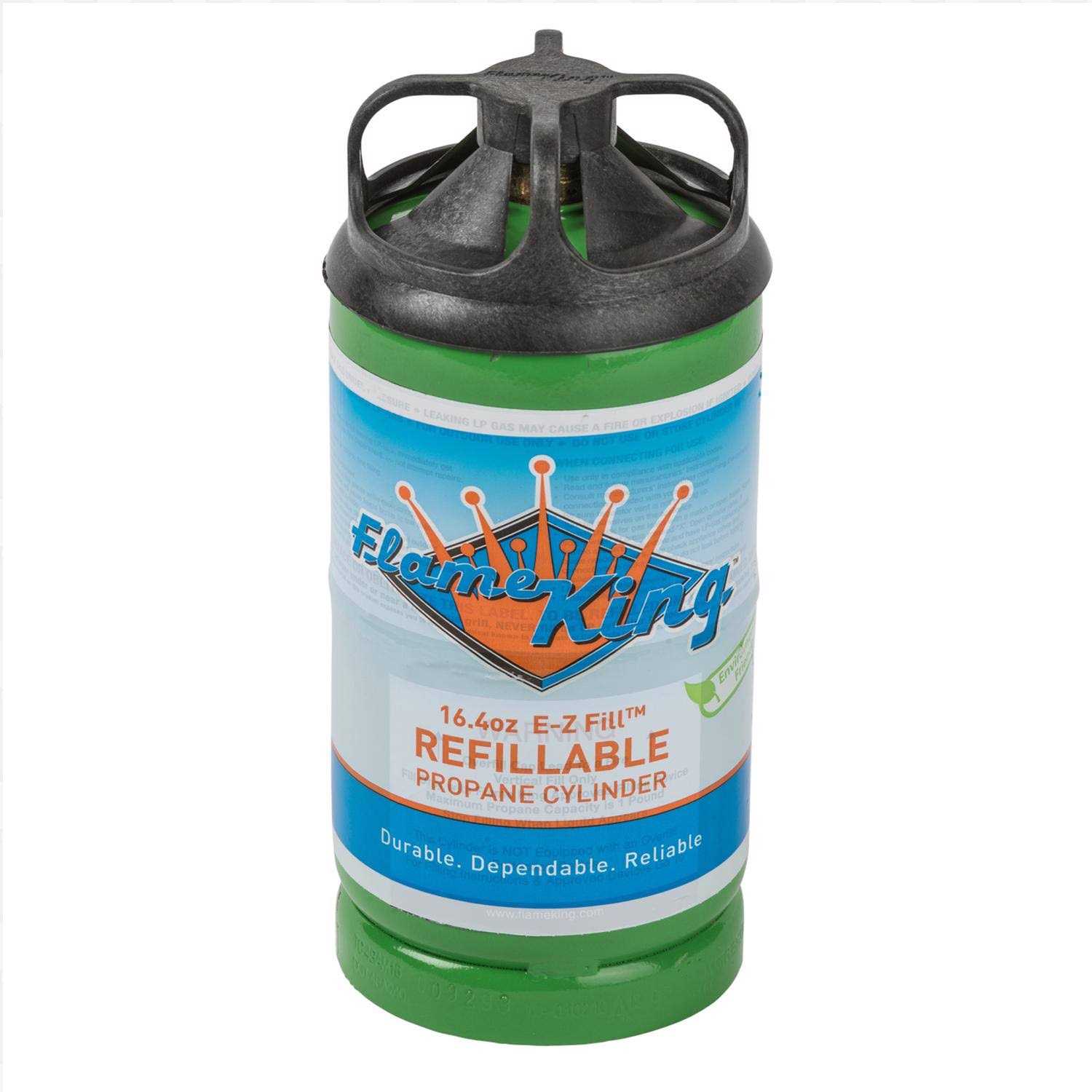 Flame King 1 lb. Refillable Propane Cylinder - Inhomebuy