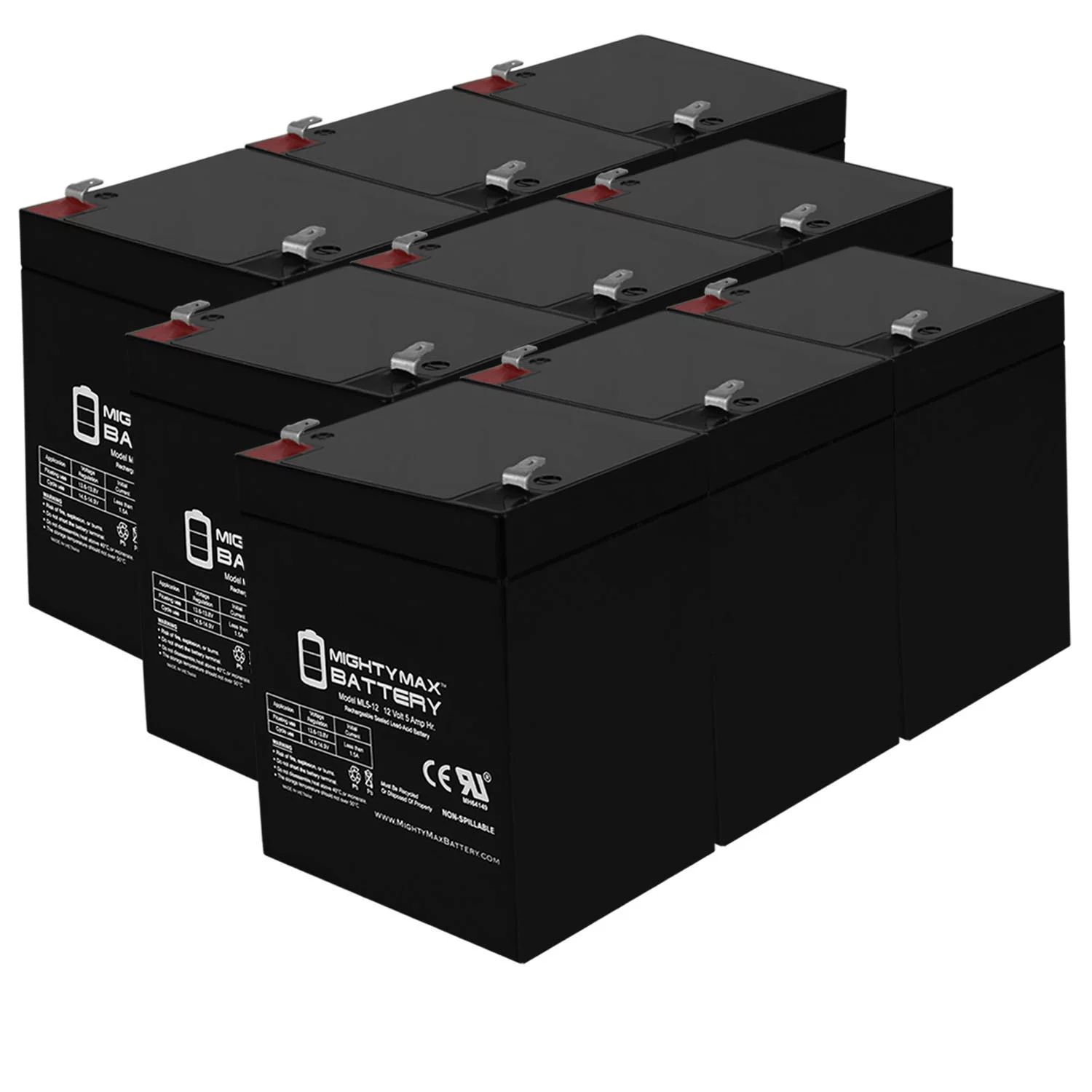 12V 5AH Rechargeable Sealed Lead Acid Battery - Inhomebuy