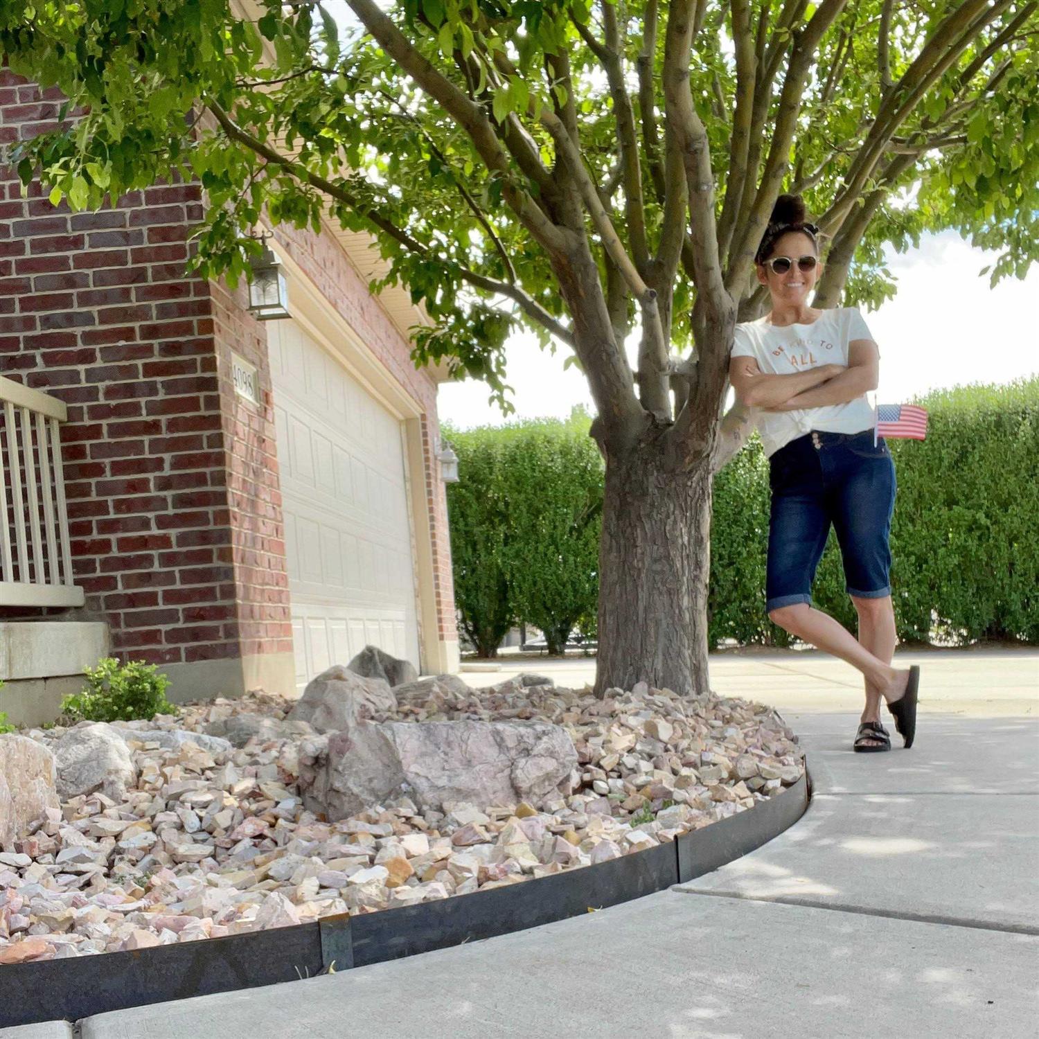 Edge Right 4 ft. x 14-Gauge x 8 in. COR-TEN Steel Landscape Edging - Inhomebuy