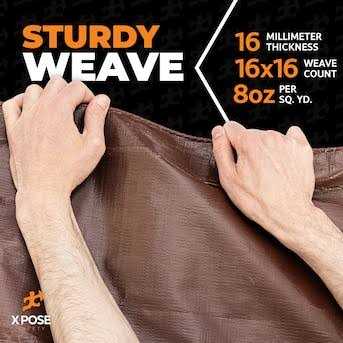 Xpose Safety Poly Tarp Multipurpose Protective Cover - Inhomebuy