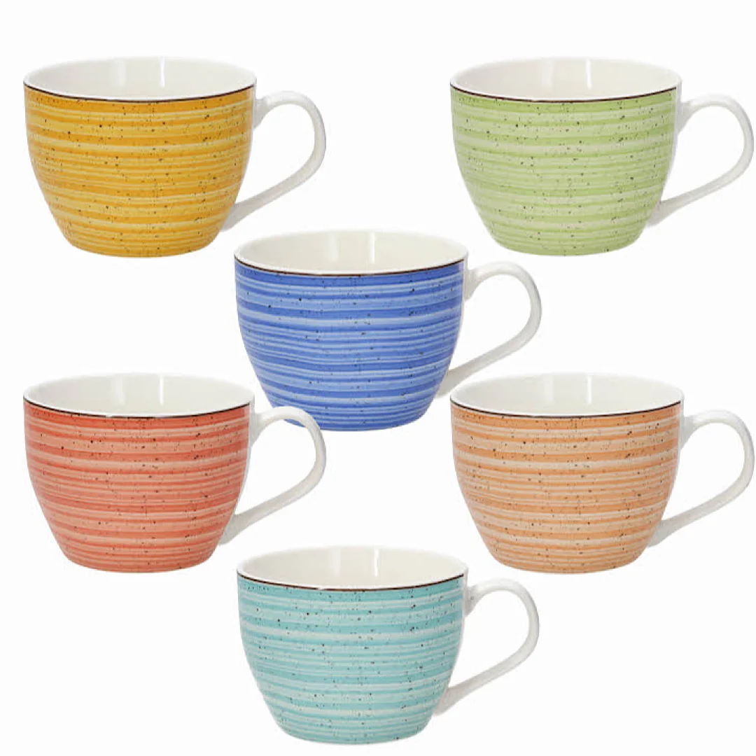 Iris kaleido 6 Breakfast Cup 420cc - Inhomebuy