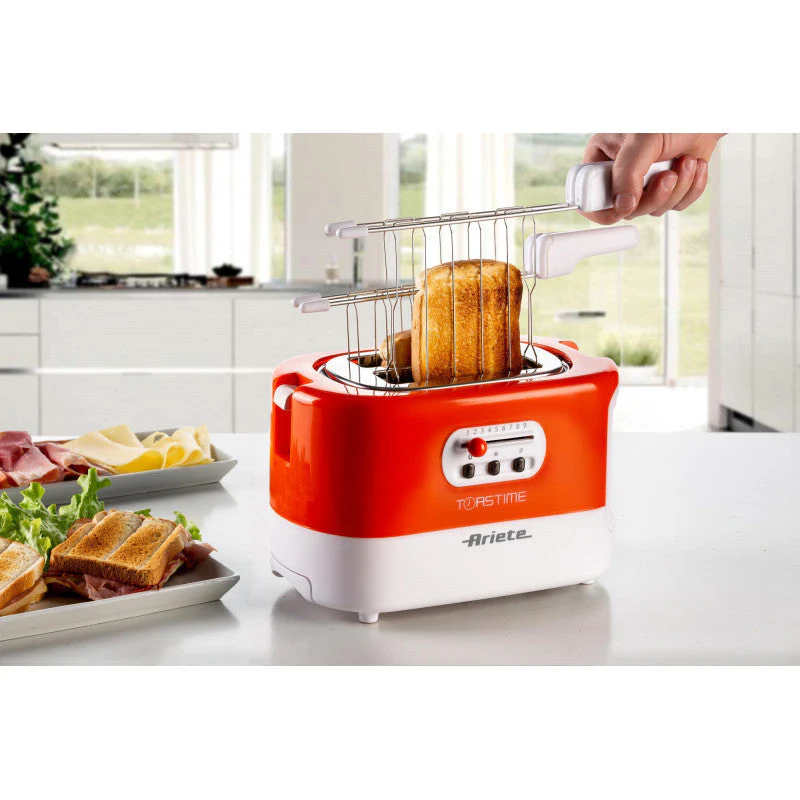 Toaster With Tongs For 2 Slices 700W Black - Inhomebuy