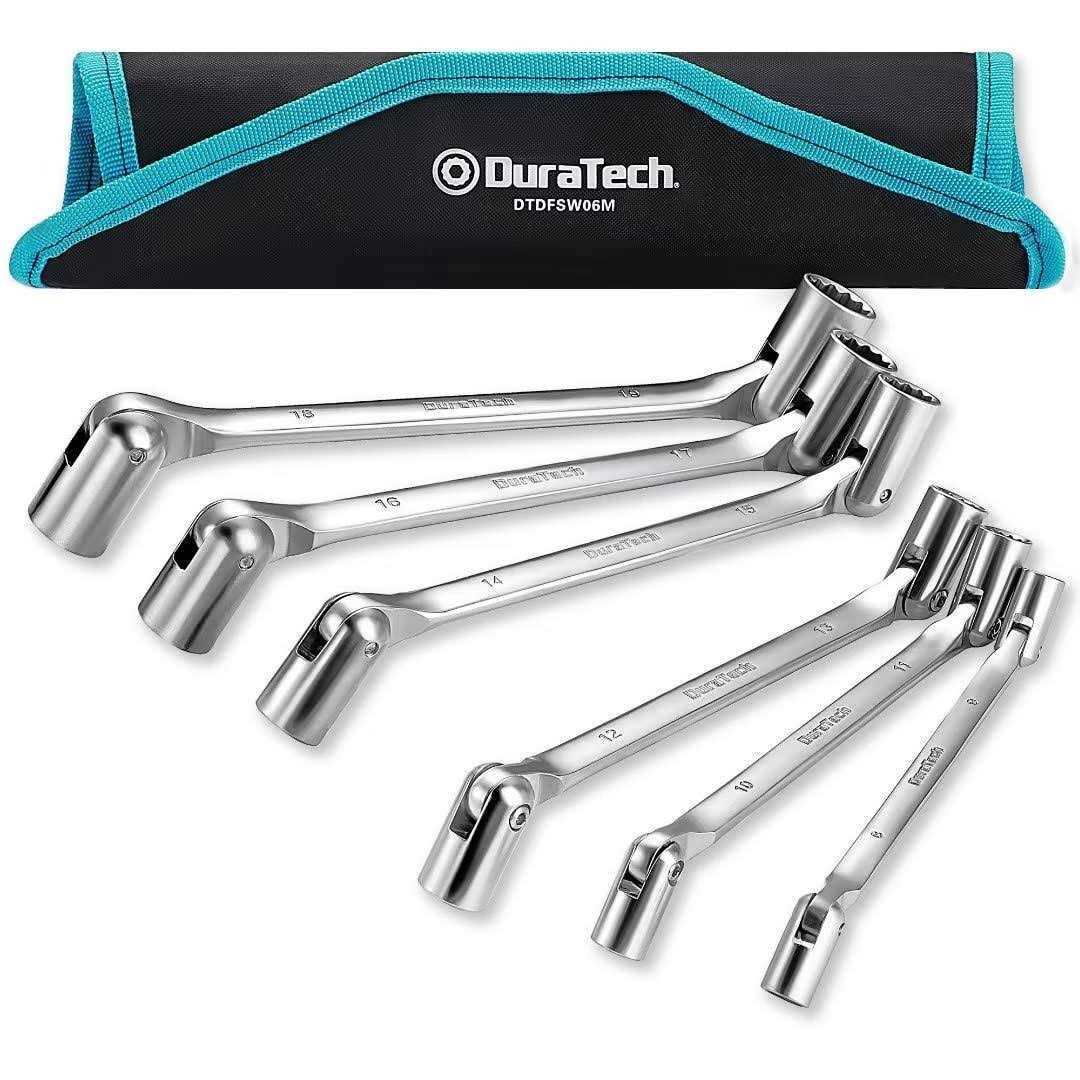 Duratech 497-Piece Mechanics Tool Set, Include SAE/Metric Sockets, 90-Tooth Ratchet and Wrench Set in 3 Drawer Tool Box - Inhomebuy