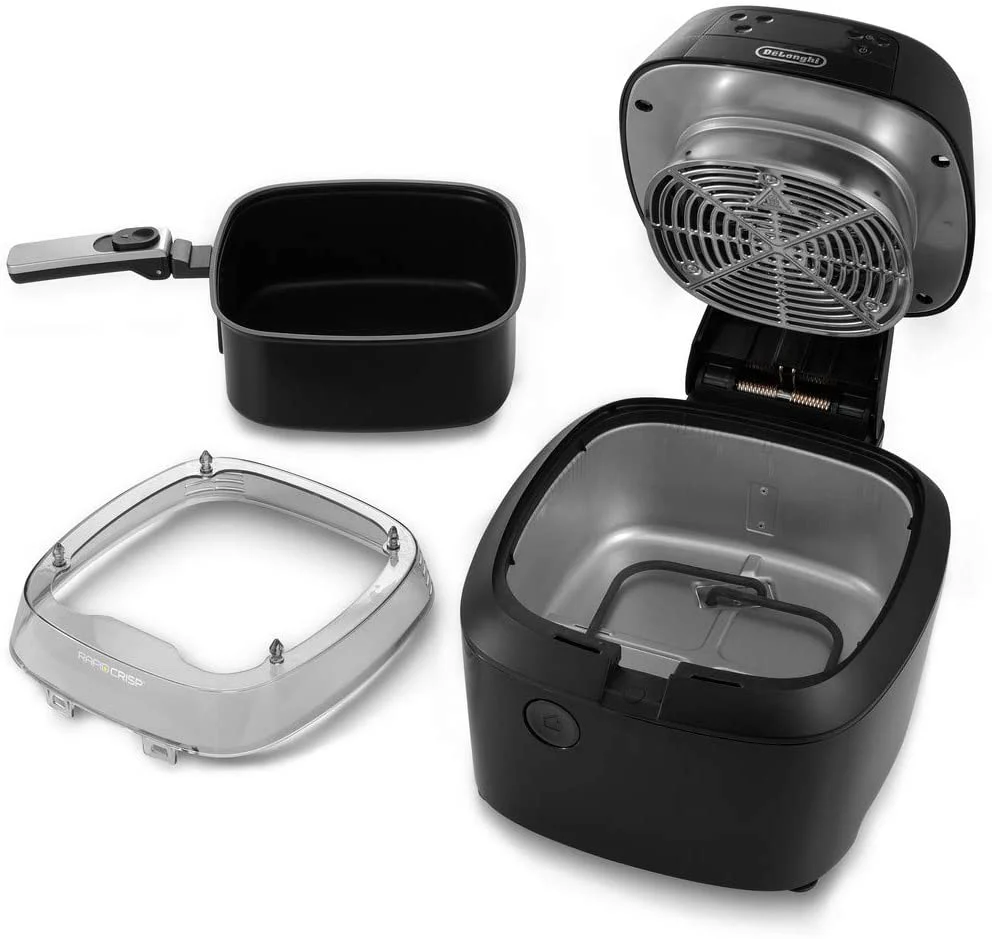 DeLonghi Rapid Crisp Air Fryer: 5Qt, digital controls, 360° view, black | FH2394BK - Inhomebuy
