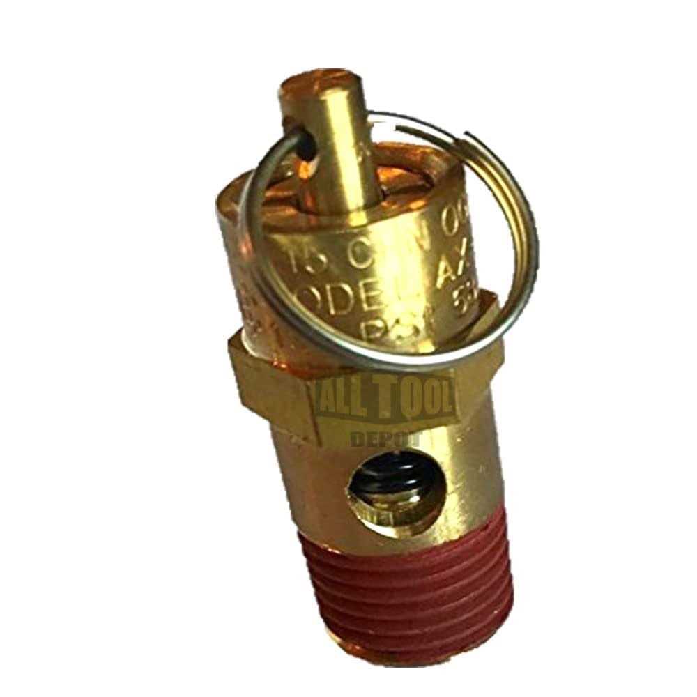 New 1/4 NPT PSI SCFM Air Compressor Relief Pressure Safety Valve - Inhomebuy