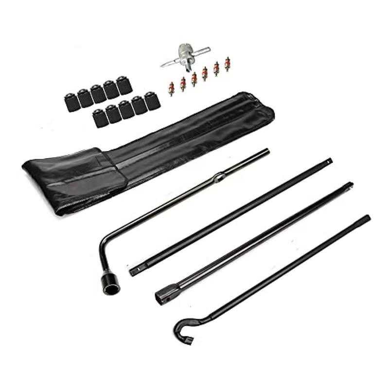 Dr.Roc Compatible with Spare Tire Tool Kit with Tire Jack Handle and Wheel Lug Wrench 2005-2021 Toyota Tacoma - Inhomebuy