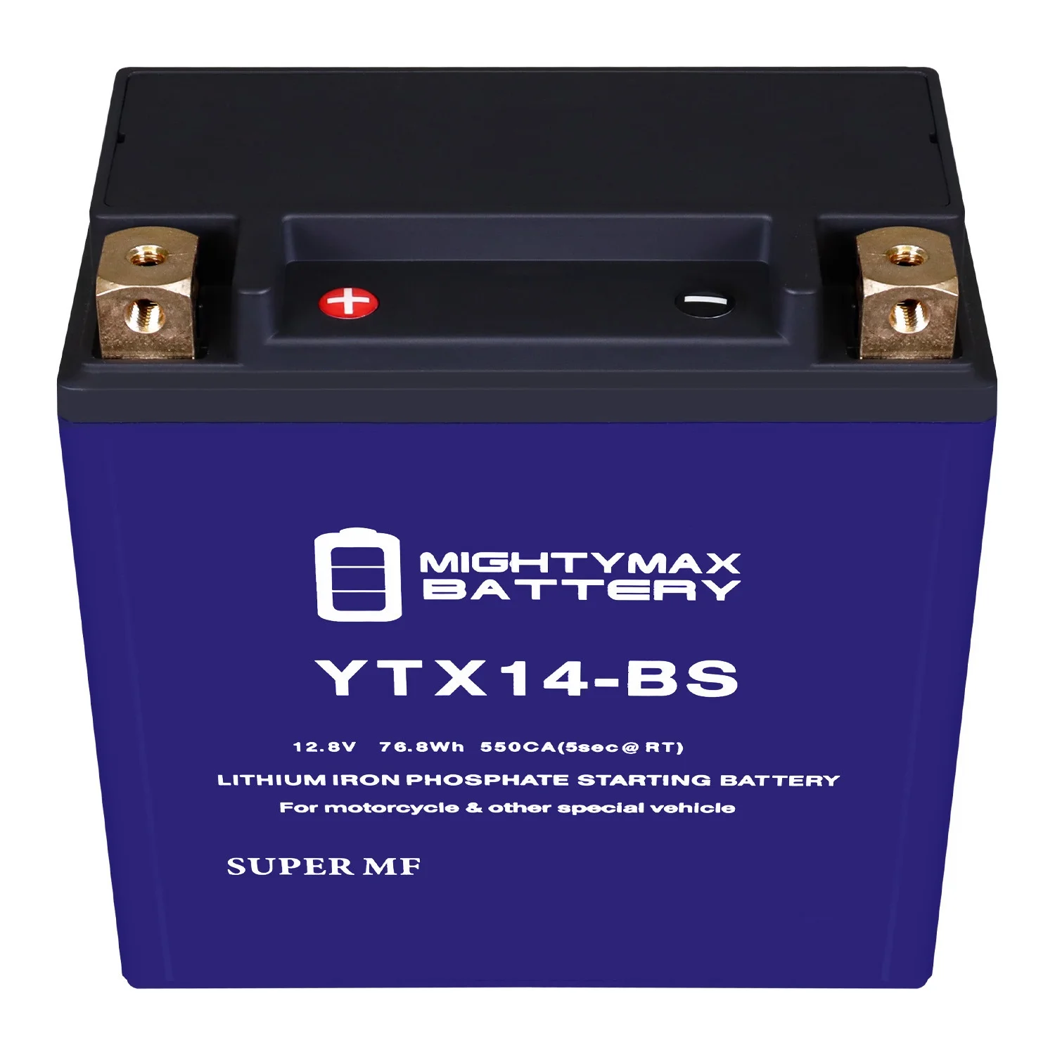 YTX14-BS Lithium Replacement Battery Compatible with Powersport Motorcycle Scooter ATV - Inhomebuy