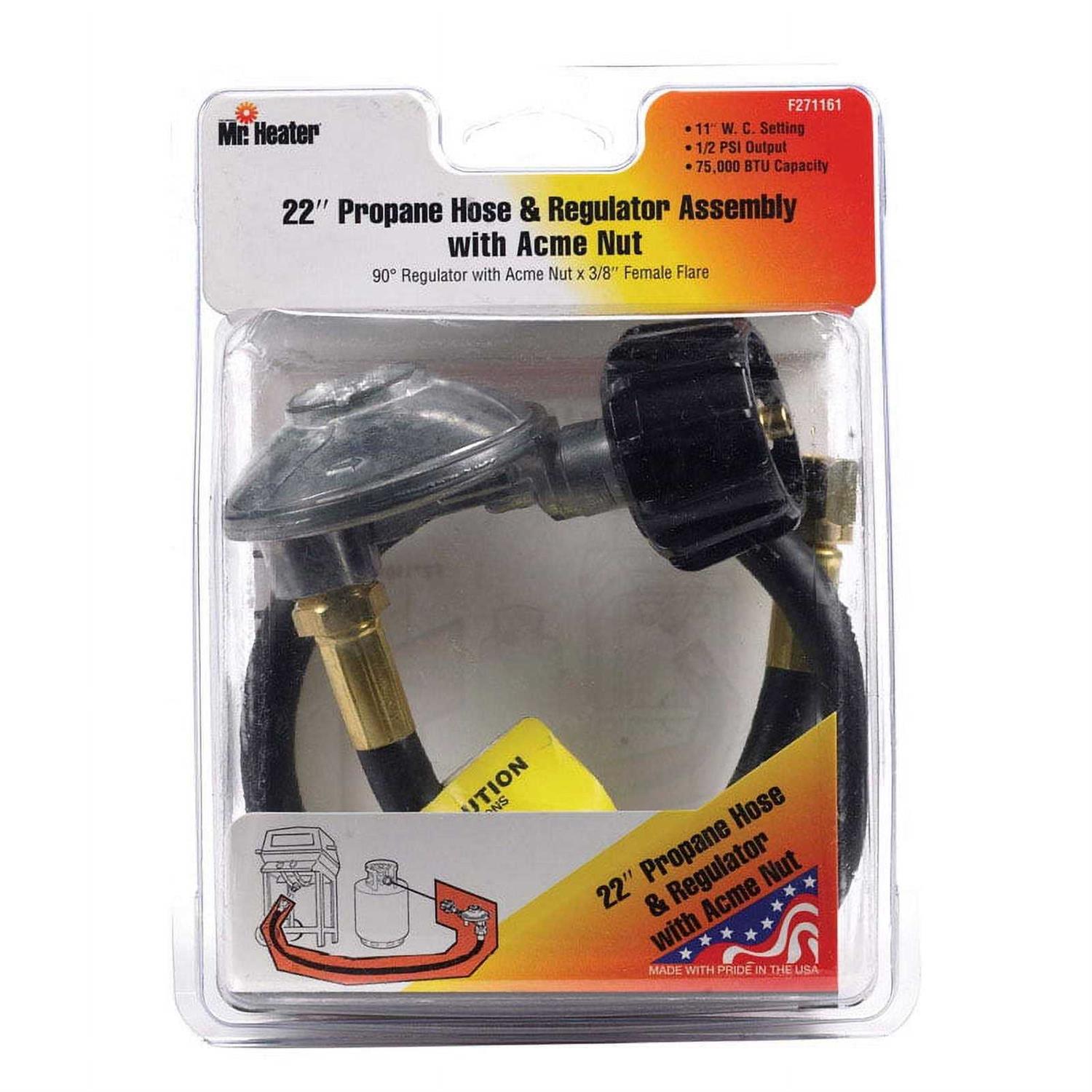 Mr. Heater 2-1/4 in. D x 3/8 in. D Brass Adjustable Pressure Regulator F273846 - Inhomebuy