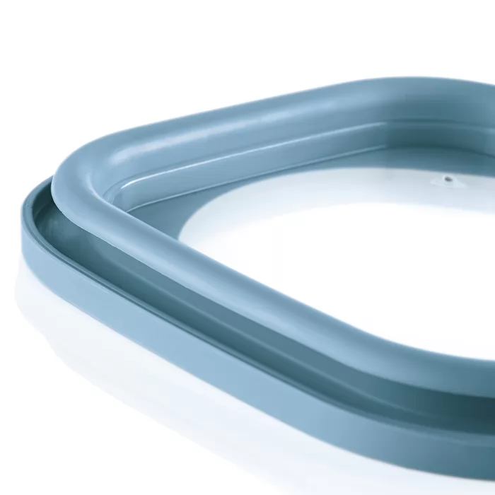 S STORE&MORE - Deep airtight fridge/freezer/microwave containers Matt Mid Blue 750cc - Inhomebuy