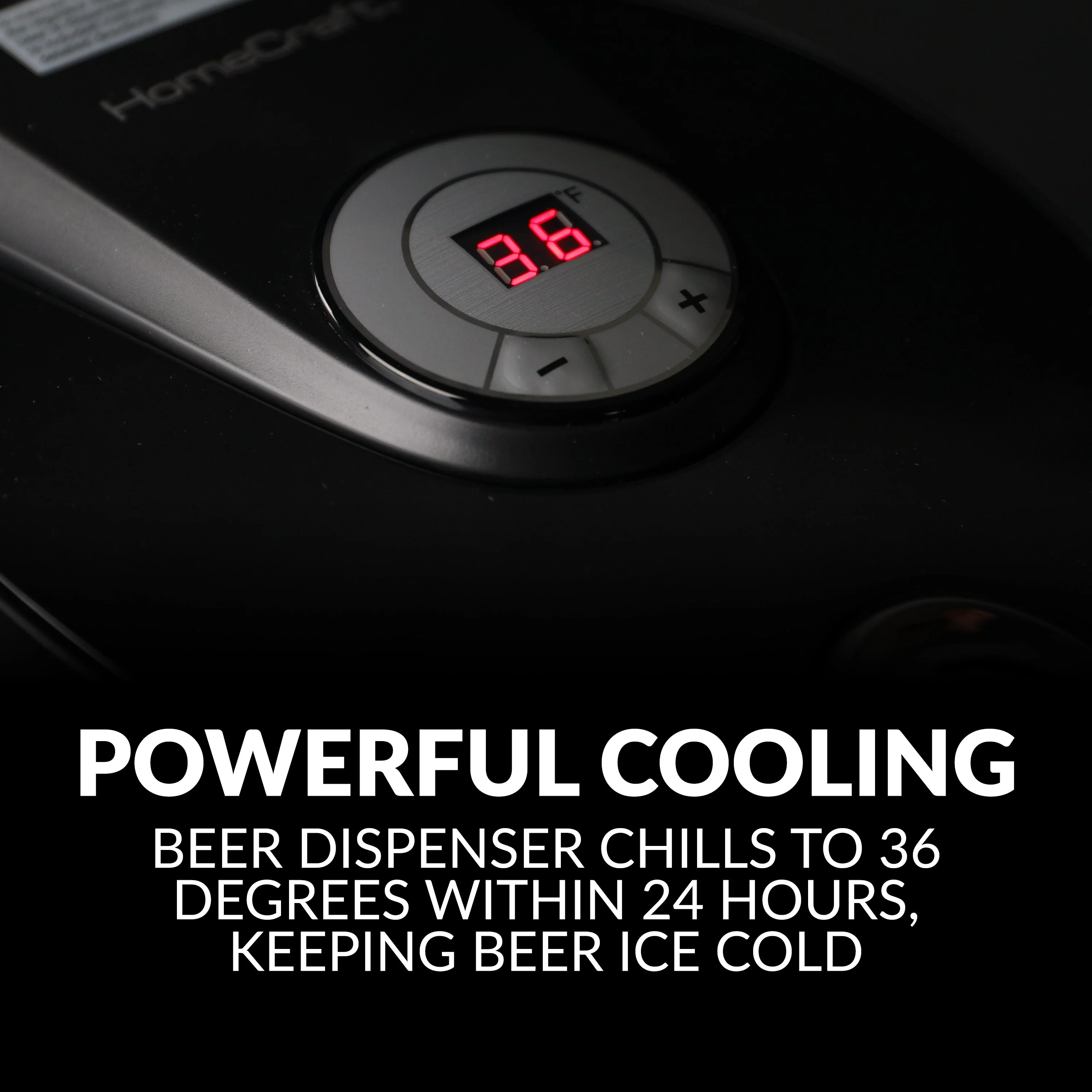 HomeCraft�?Black Stainless Steel Tap Beer Growler Cooling System - Inhomebuy