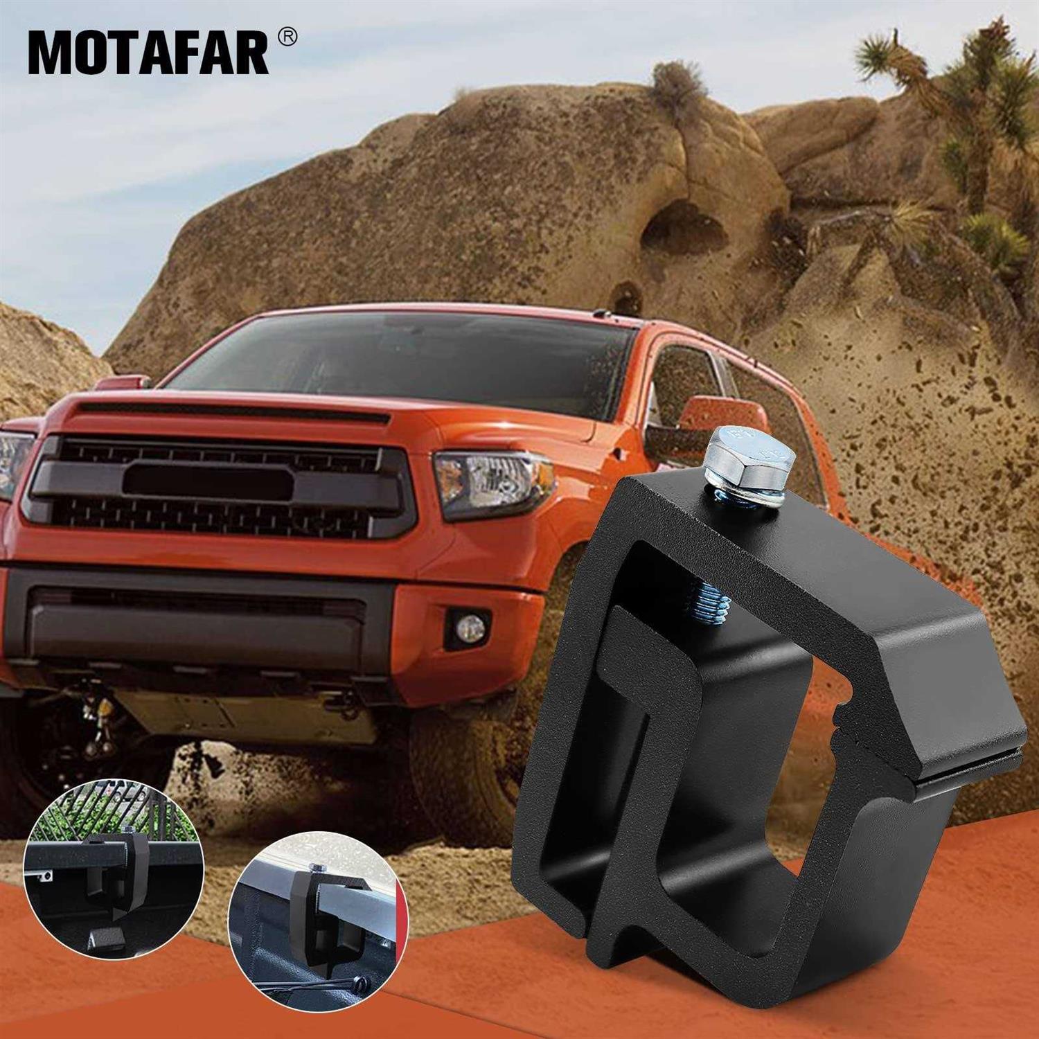 MOTAFAR Mounting Clamps Ladder Rack Clamps Truck Cap Topper Camper Shell Heavy Duty for CHEVY Silverado Sierra 1500/2500/3500 - Inhomebuy