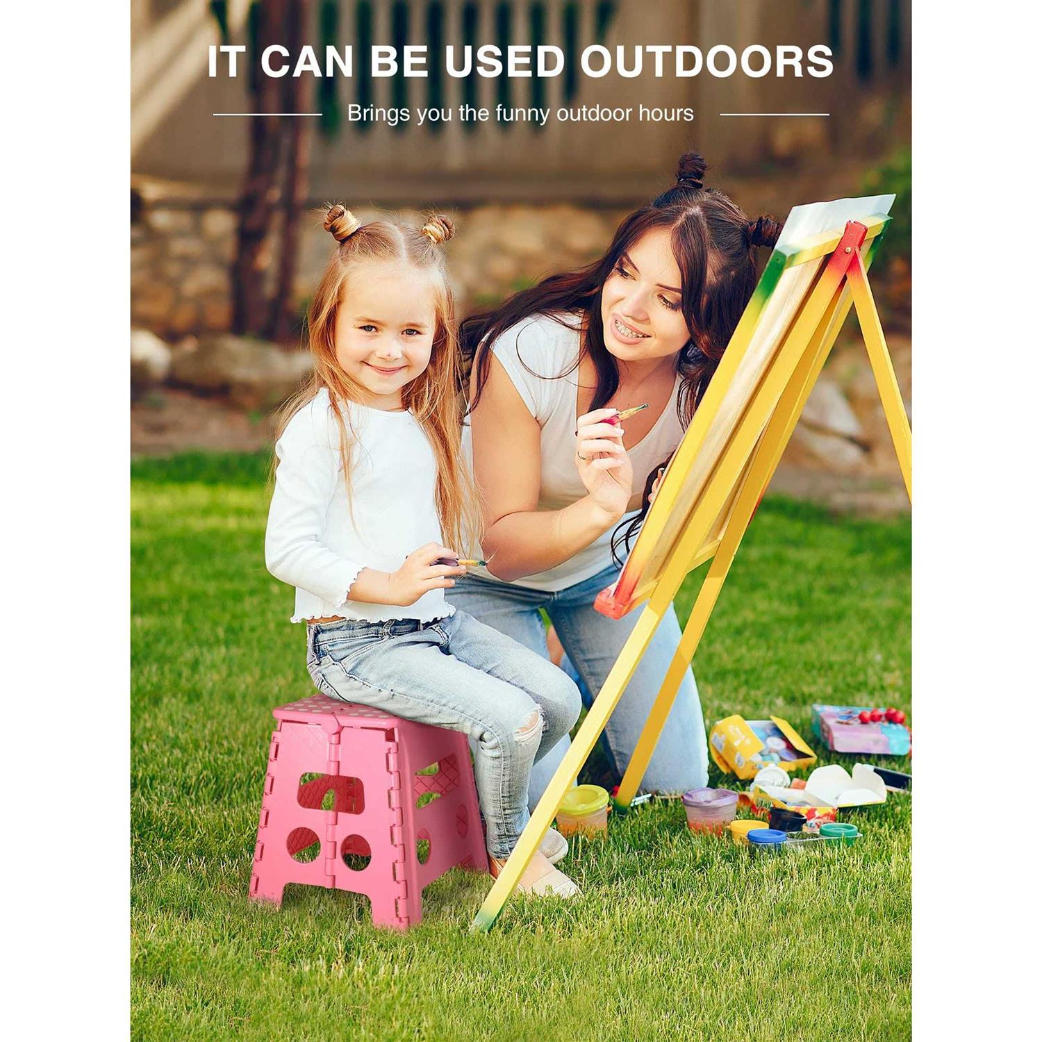 Dyforce Folding Step Stool Heavy Duty Step Adults Step Stool - Inhomebuy