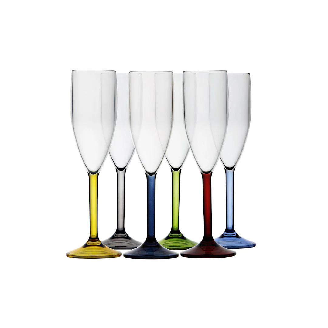 Party - Champagne Glass - Colors - Set 6 pcs - Inhomebuy
